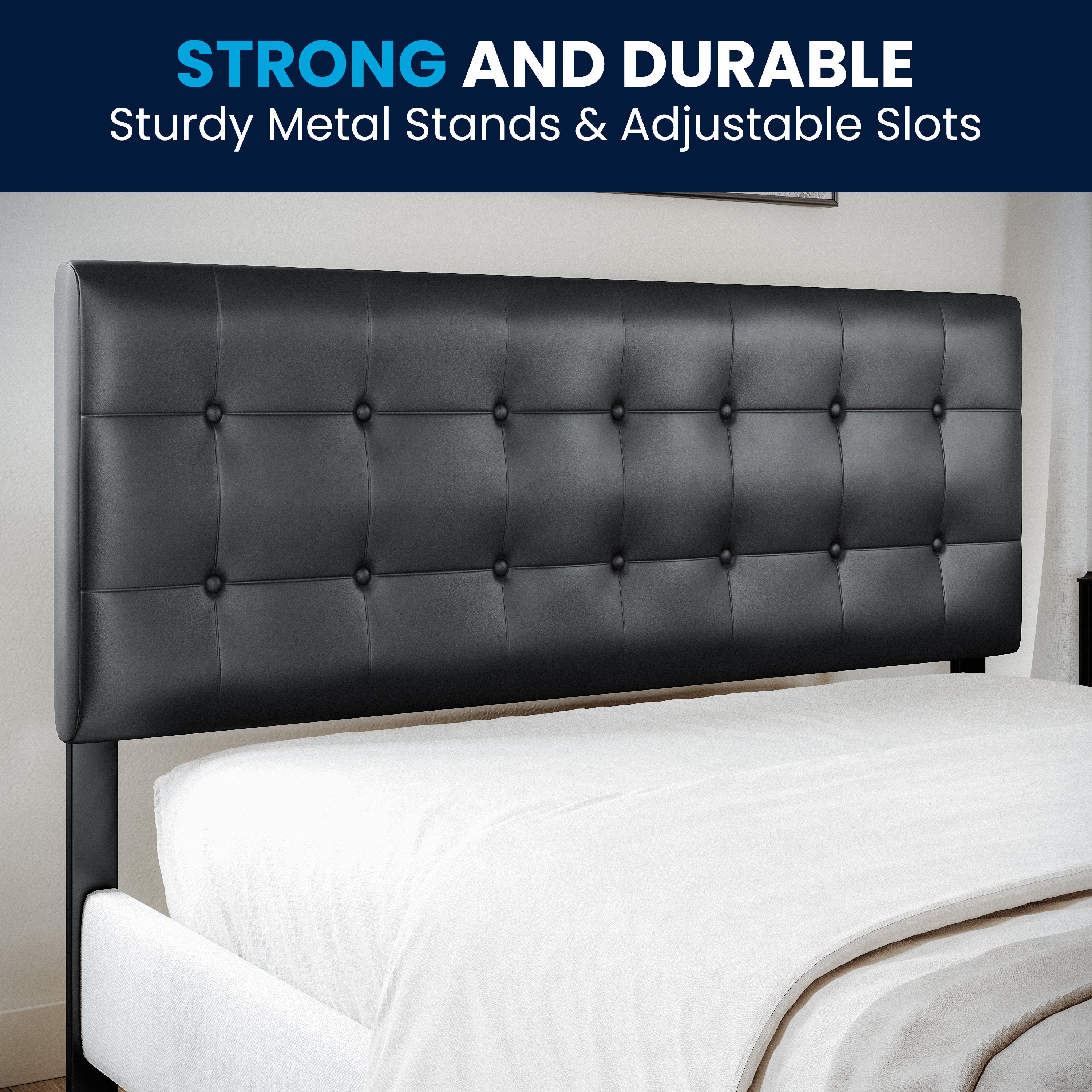 Lennox Button Tufted Upholstered Headboard