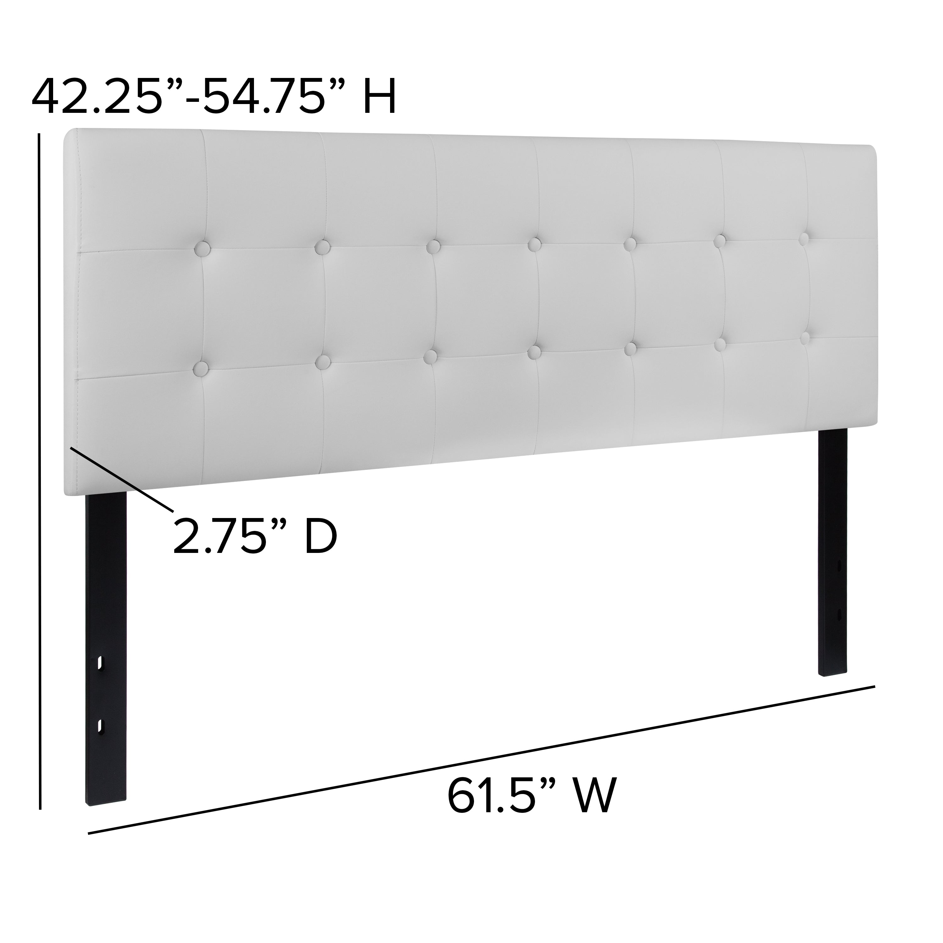 Lennox Button Tufted Upholstered Headboard