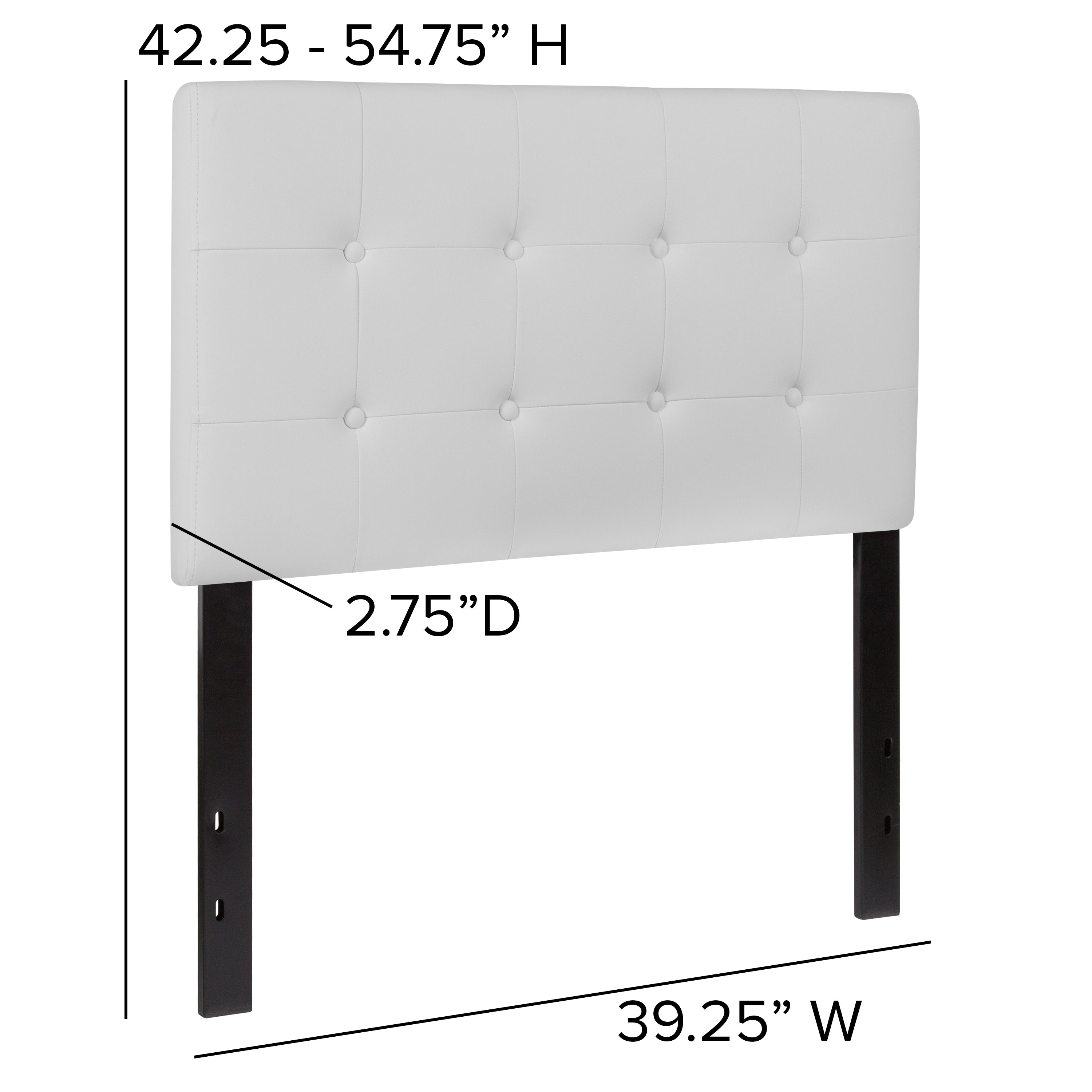 Lennox Button Tufted Upholstered Headboard