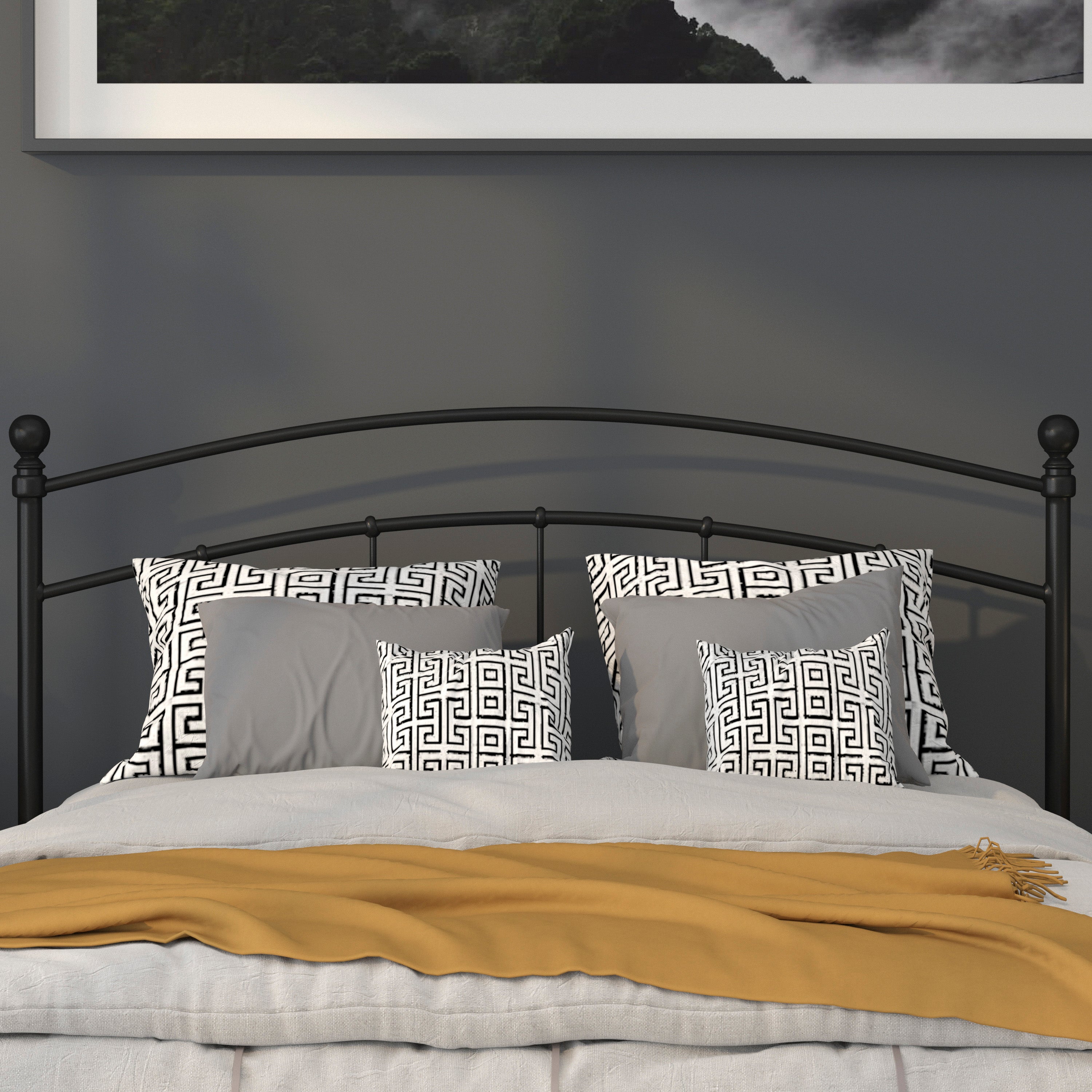 Woodstock Decorative Metal Headboard
