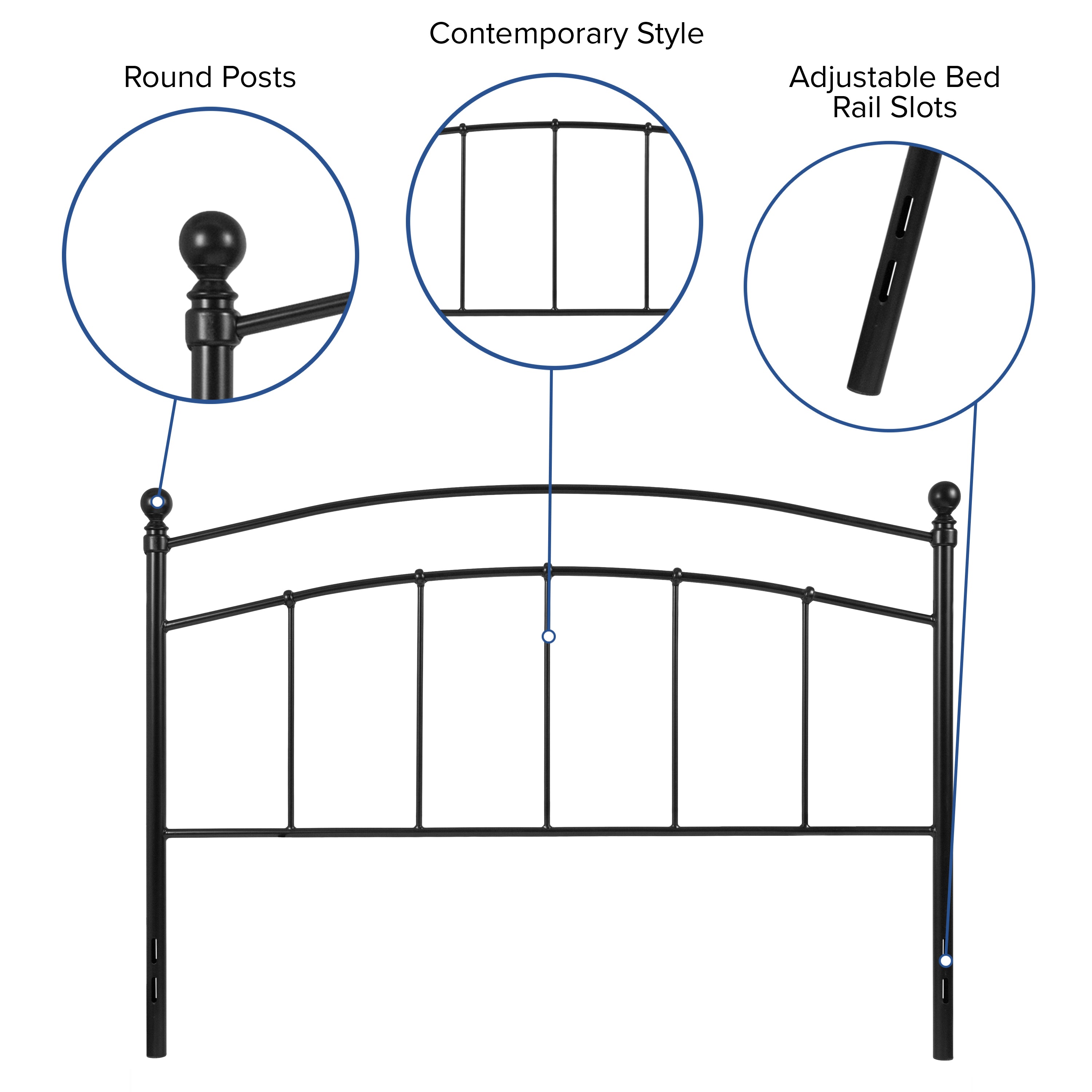 Woodstock Decorative Metal Headboard