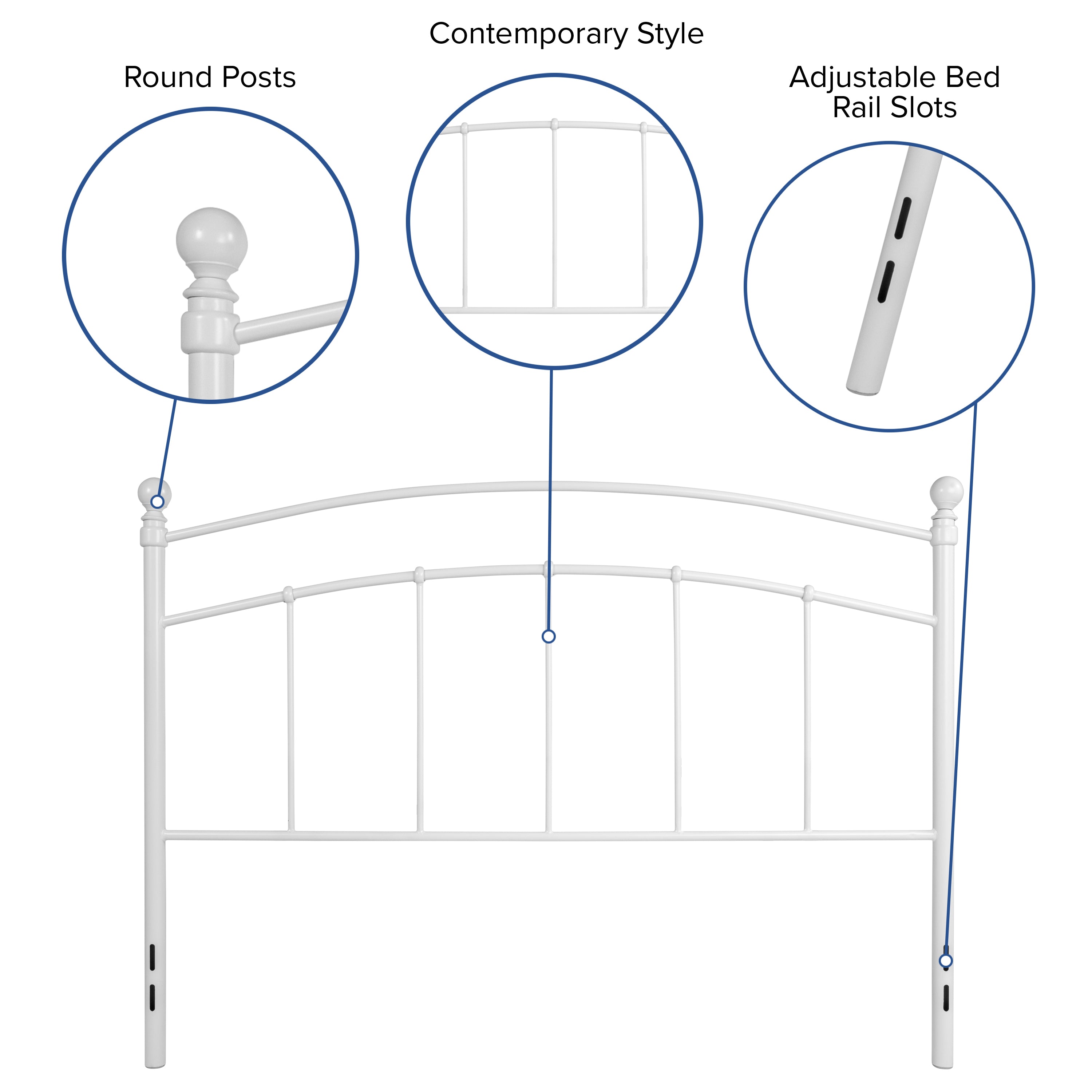 Woodstock Decorative Metal Headboard