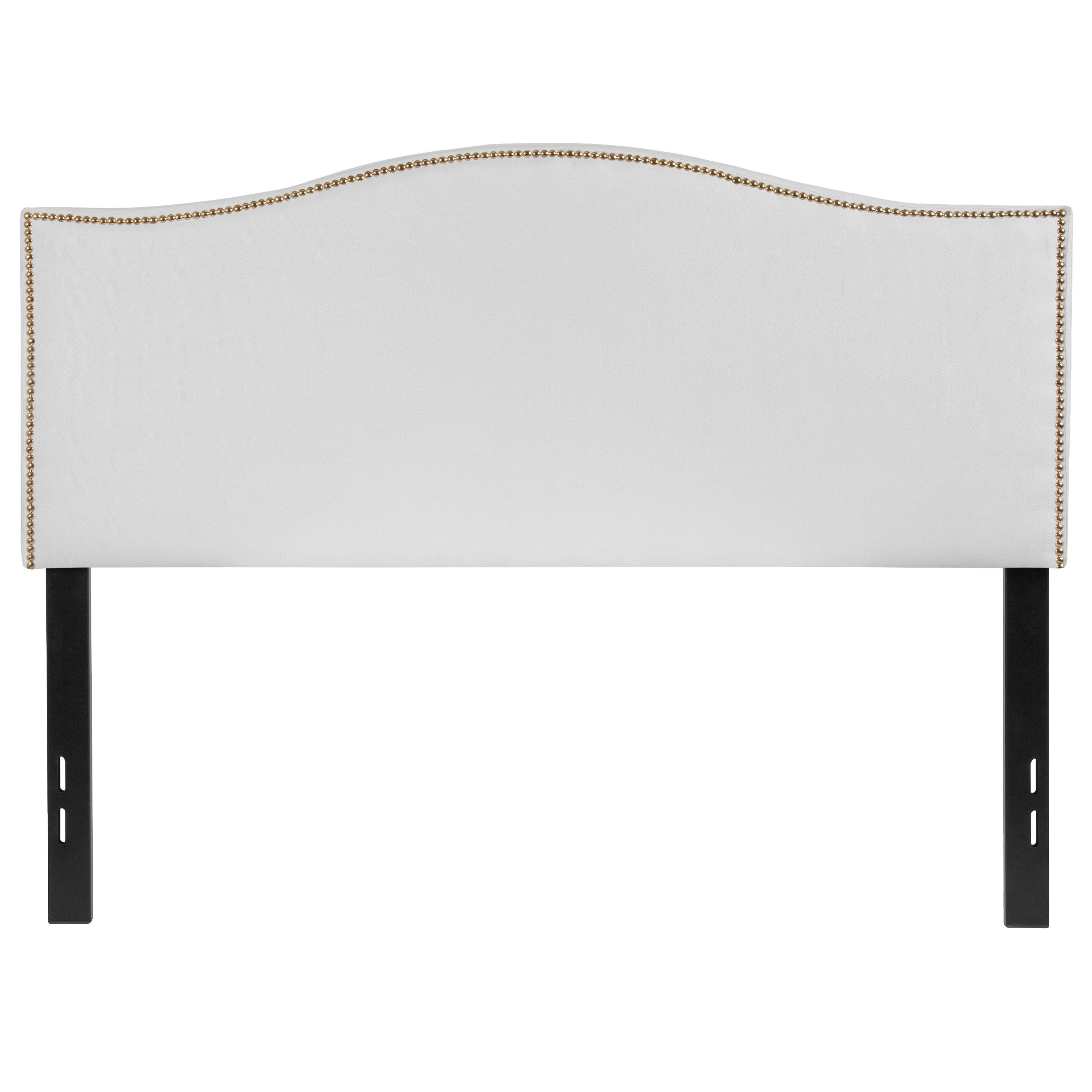 Lexington Arched Upholstered Headboard with Accent Nail Trim