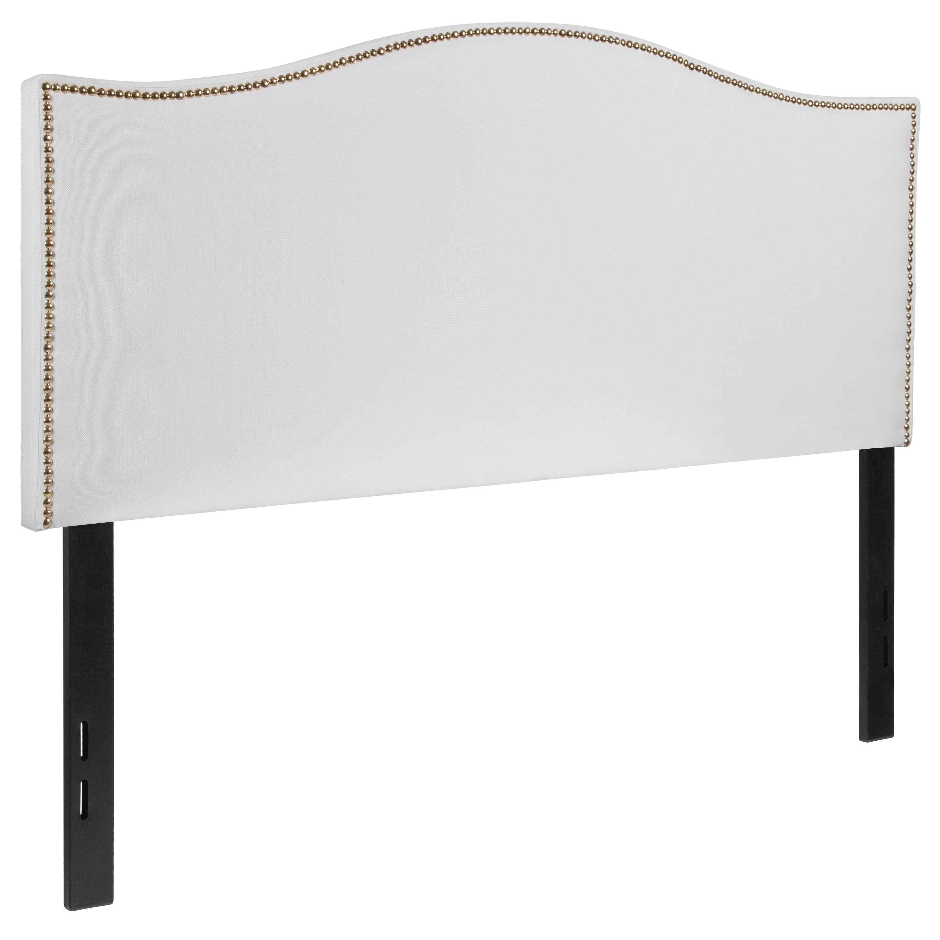 Lexington Arched Upholstered Headboard with Accent Nail Trim