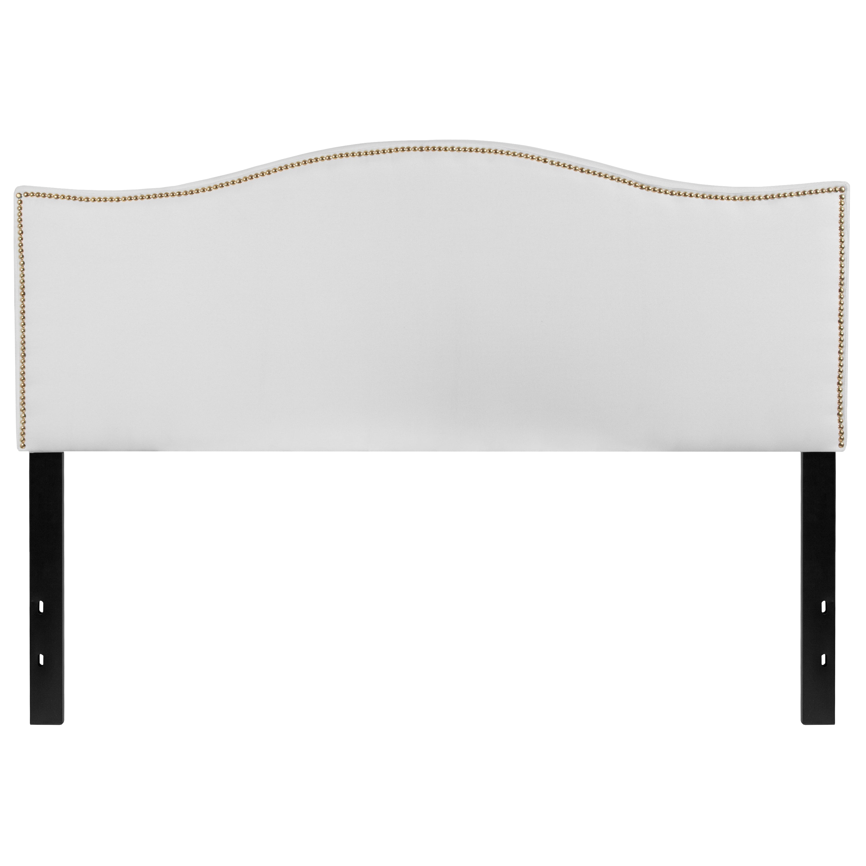 Lexington Arched Upholstered Headboard with Accent Nail Trim