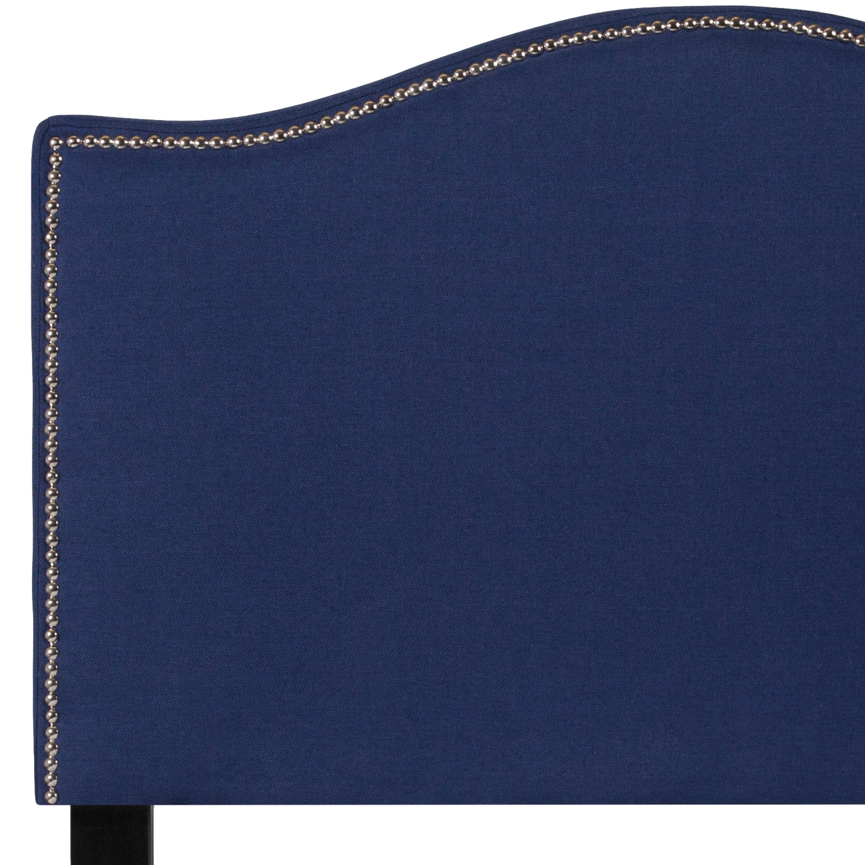Lexington Arched Upholstered Headboard with Accent Nail Trim