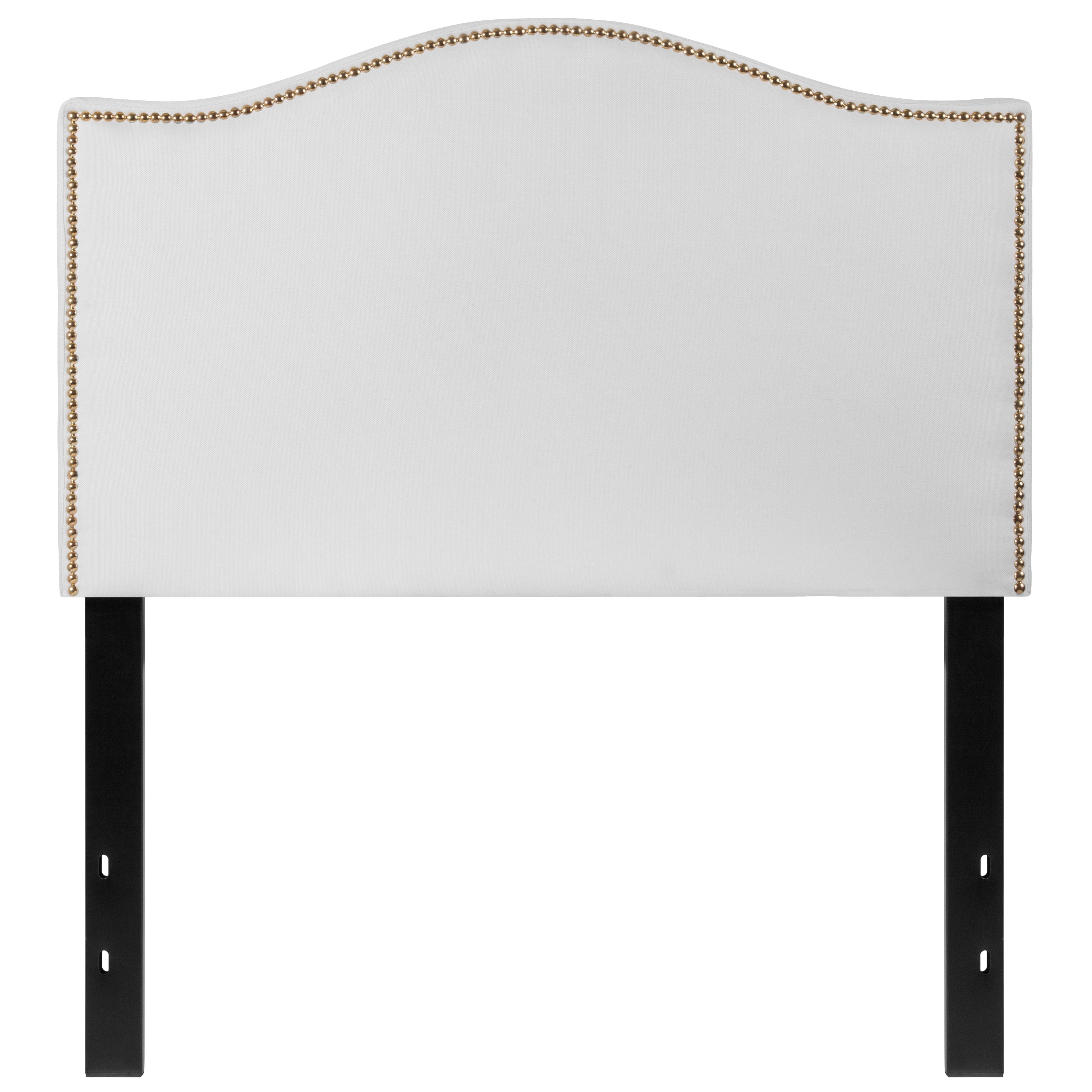 Lexington Arched Upholstered Headboard with Accent Nail Trim