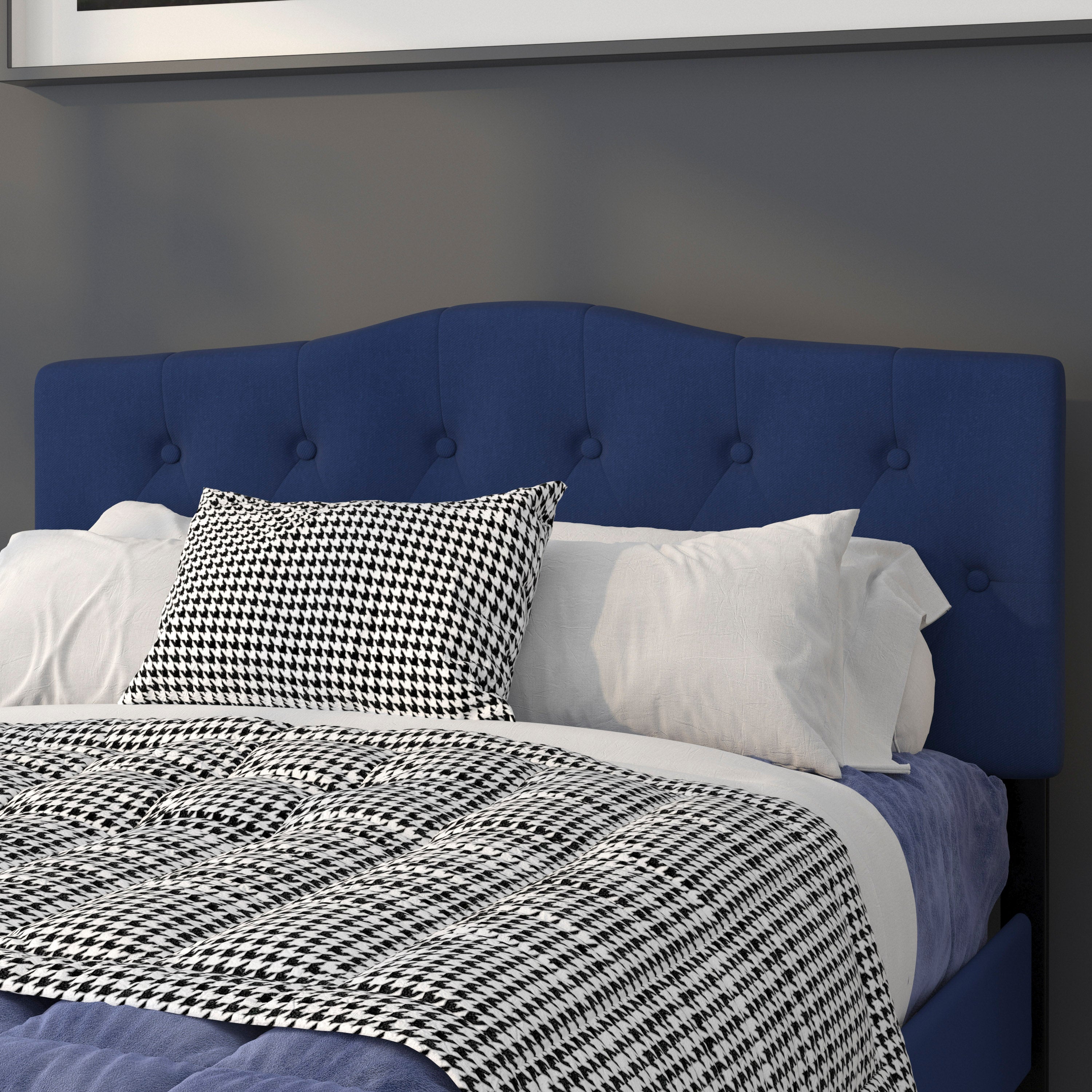 Cambridge Arched Button Tufted Upholstered Headboard