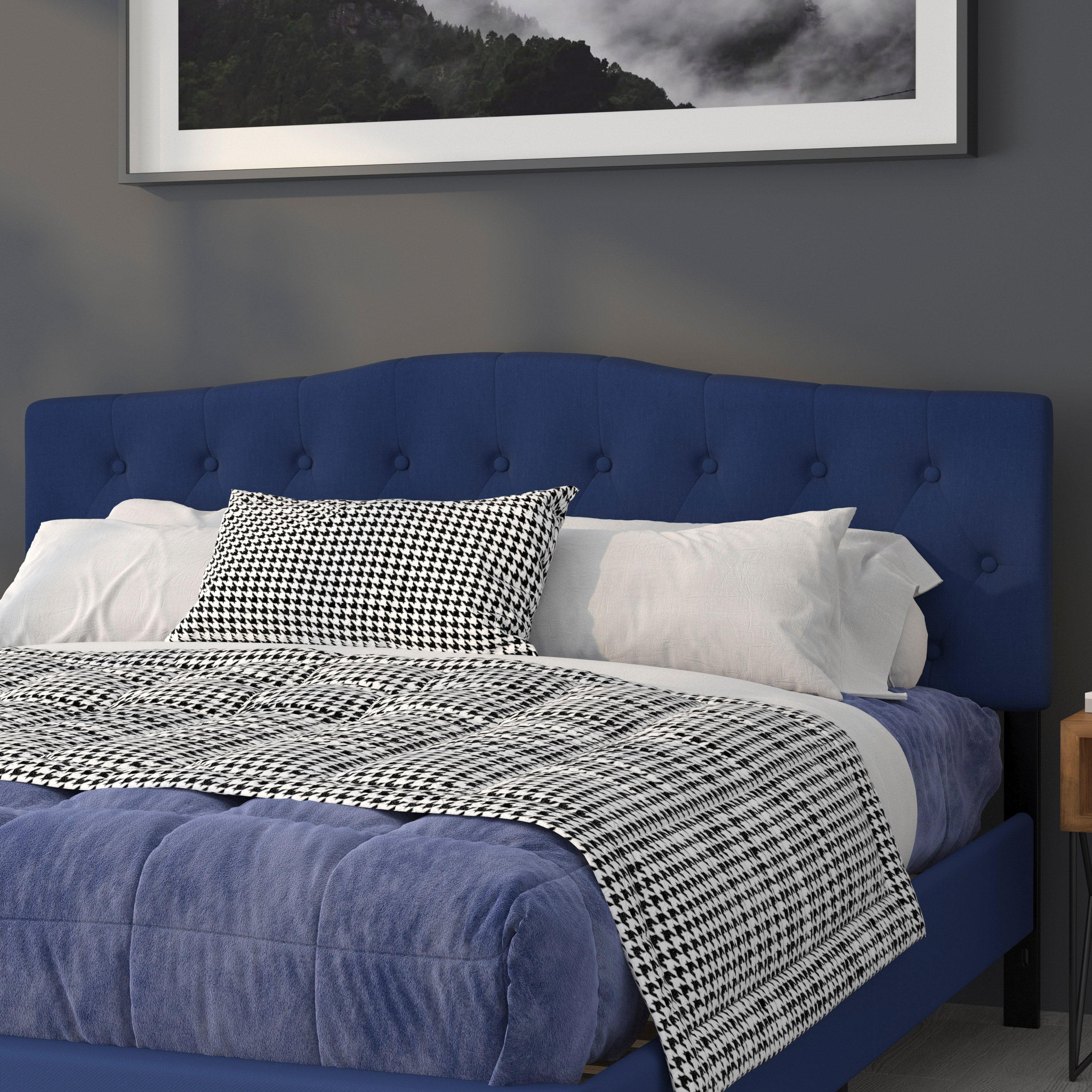 Cambridge Arched Button Tufted Upholstered Headboard