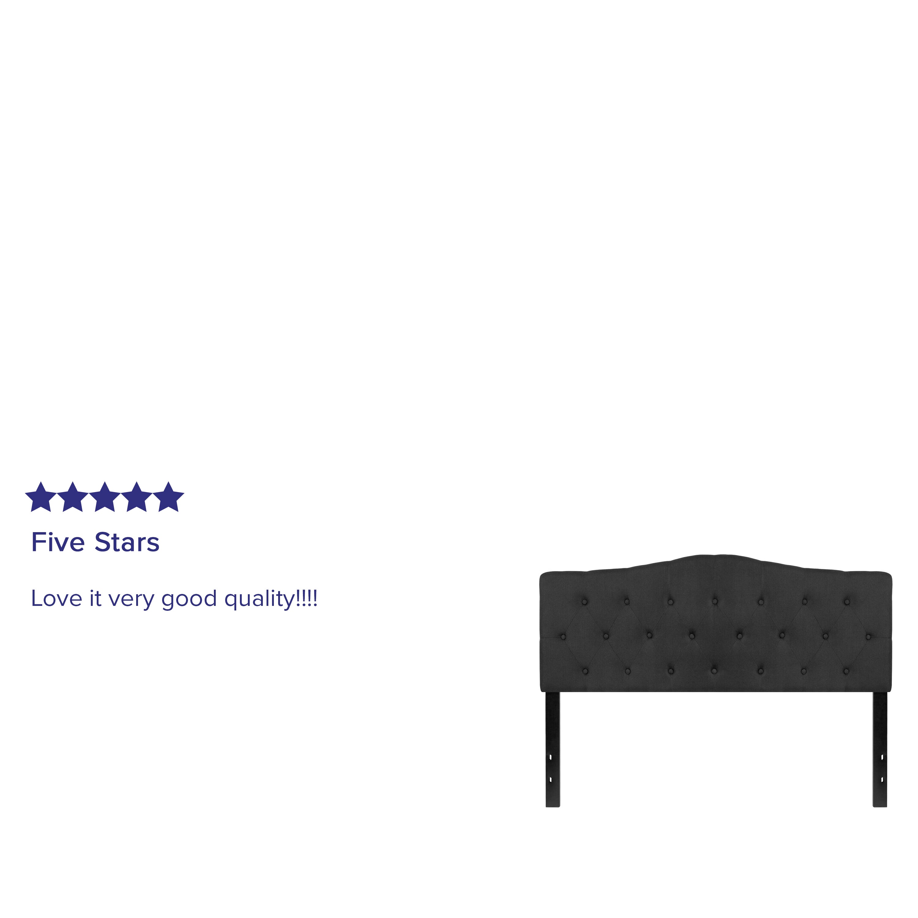 Cambridge Arched Button Tufted Upholstered Headboard