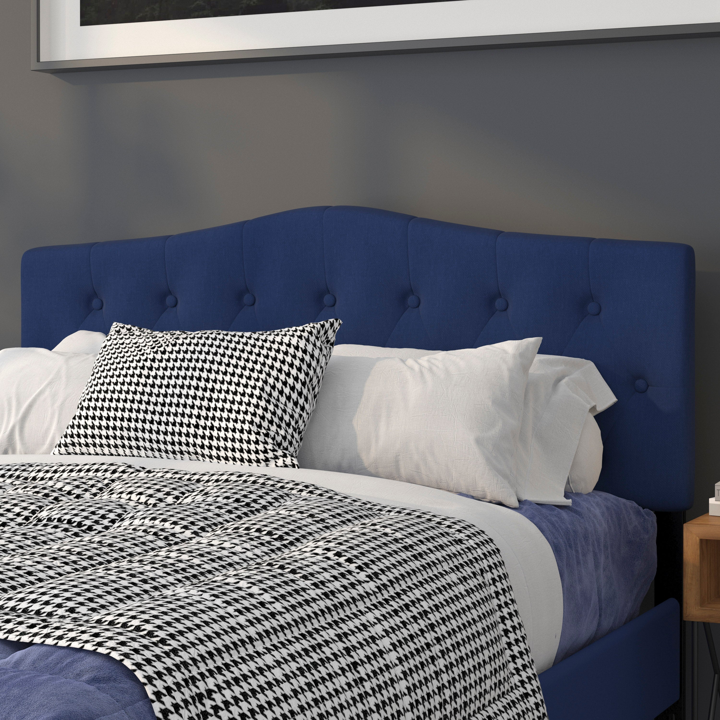 Cambridge Arched Button Tufted Upholstered Headboard