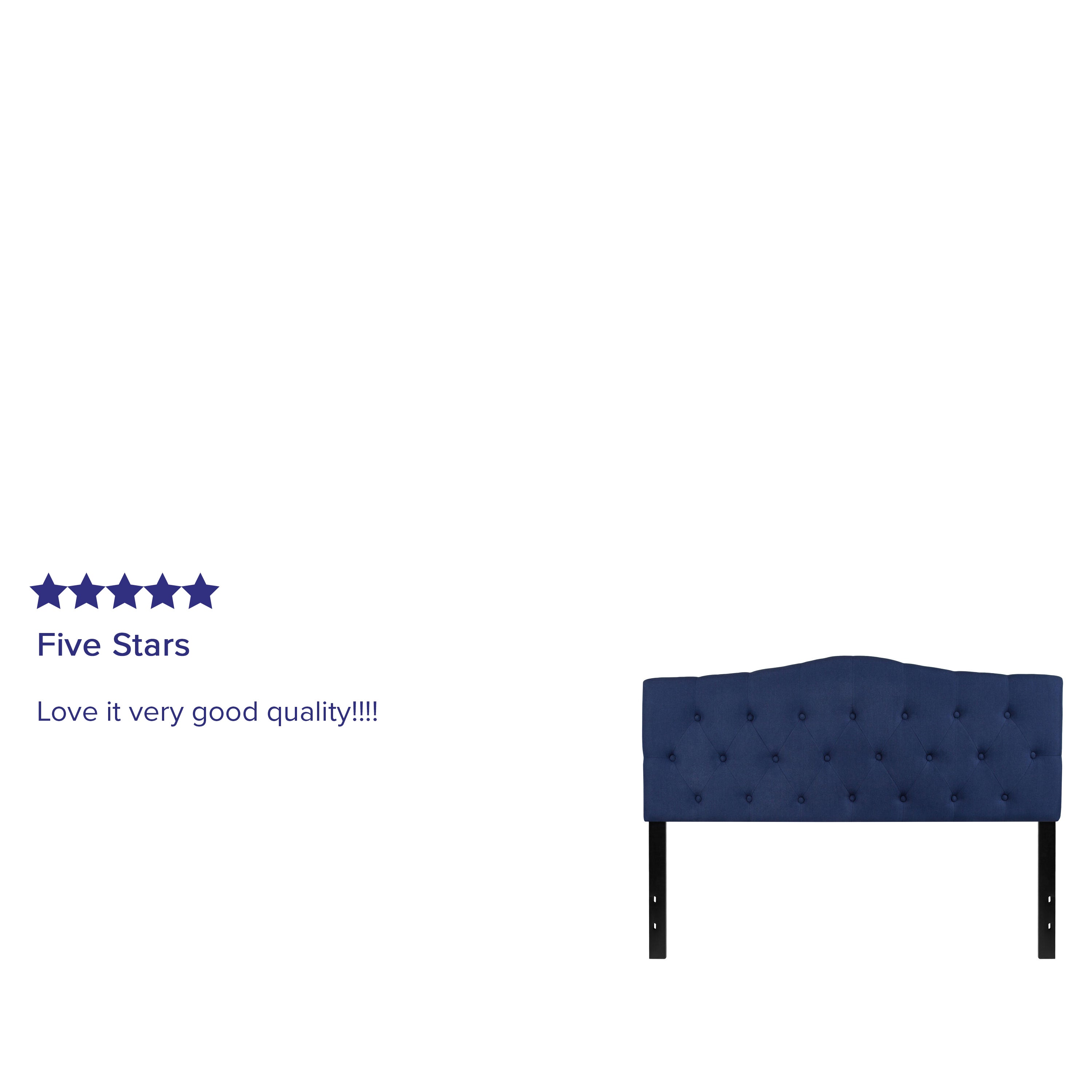 Cambridge Arched Button Tufted Upholstered Headboard