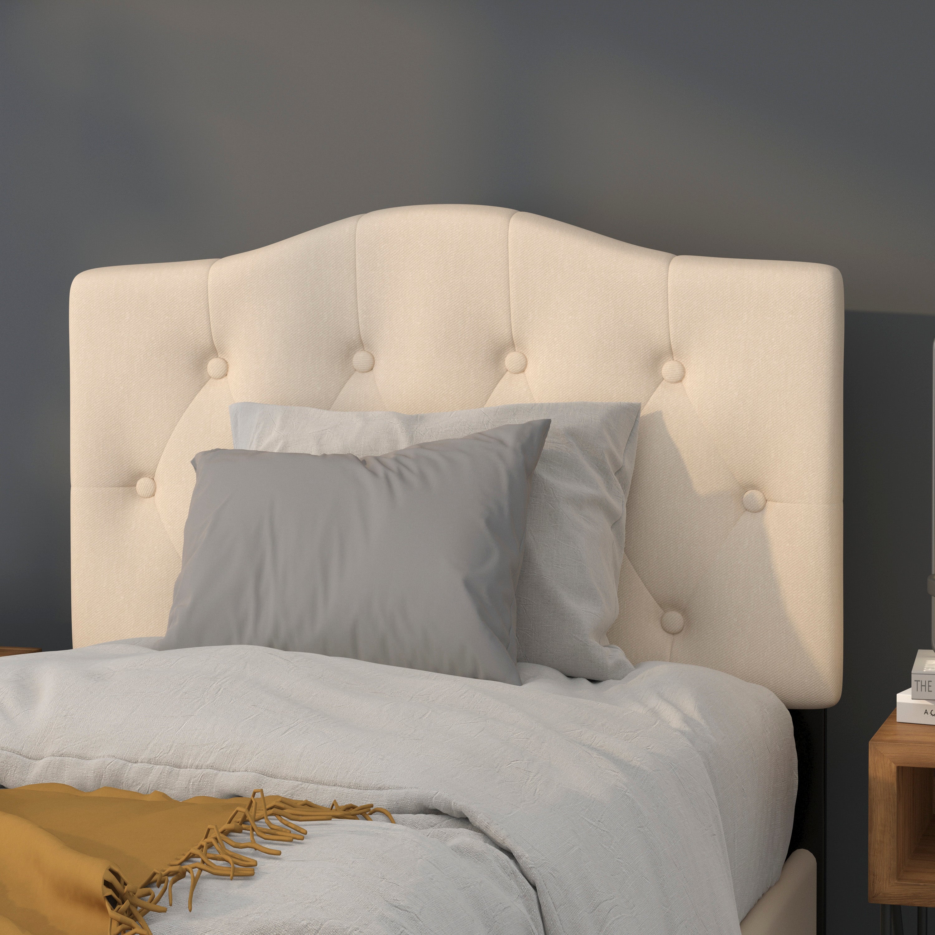 Cambridge Arched Button Tufted Upholstered Headboard