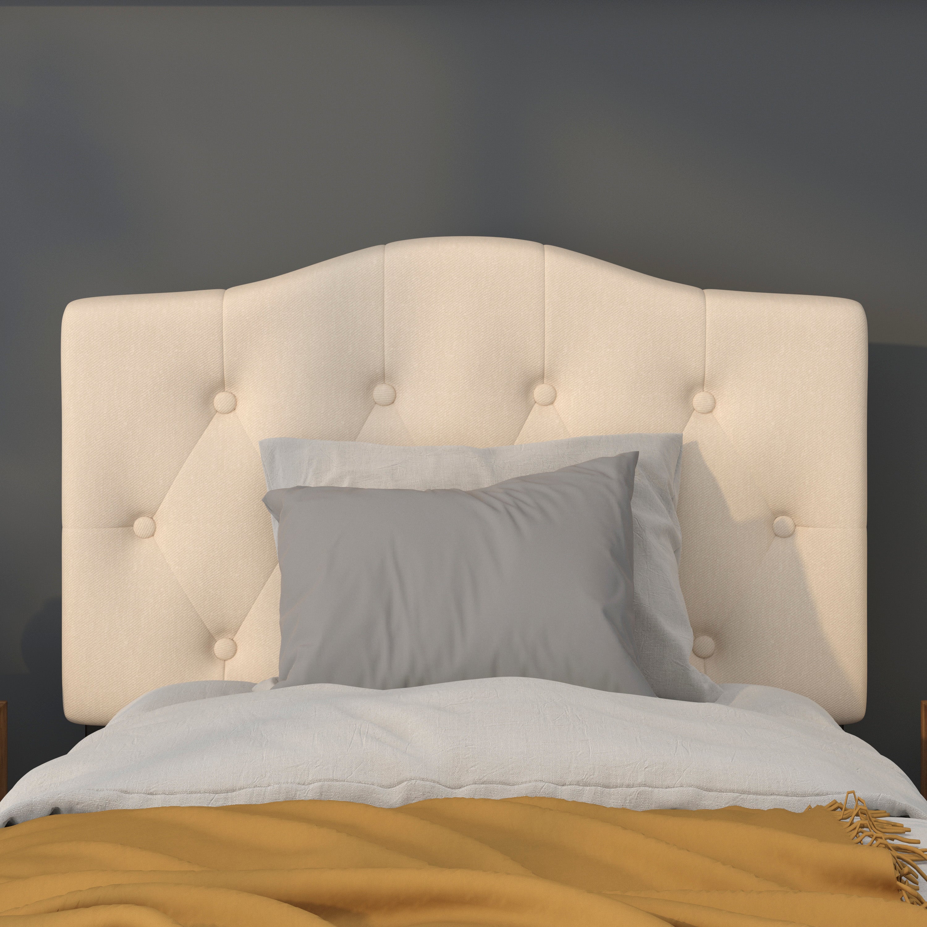 Cambridge Arched Button Tufted Upholstered Headboard