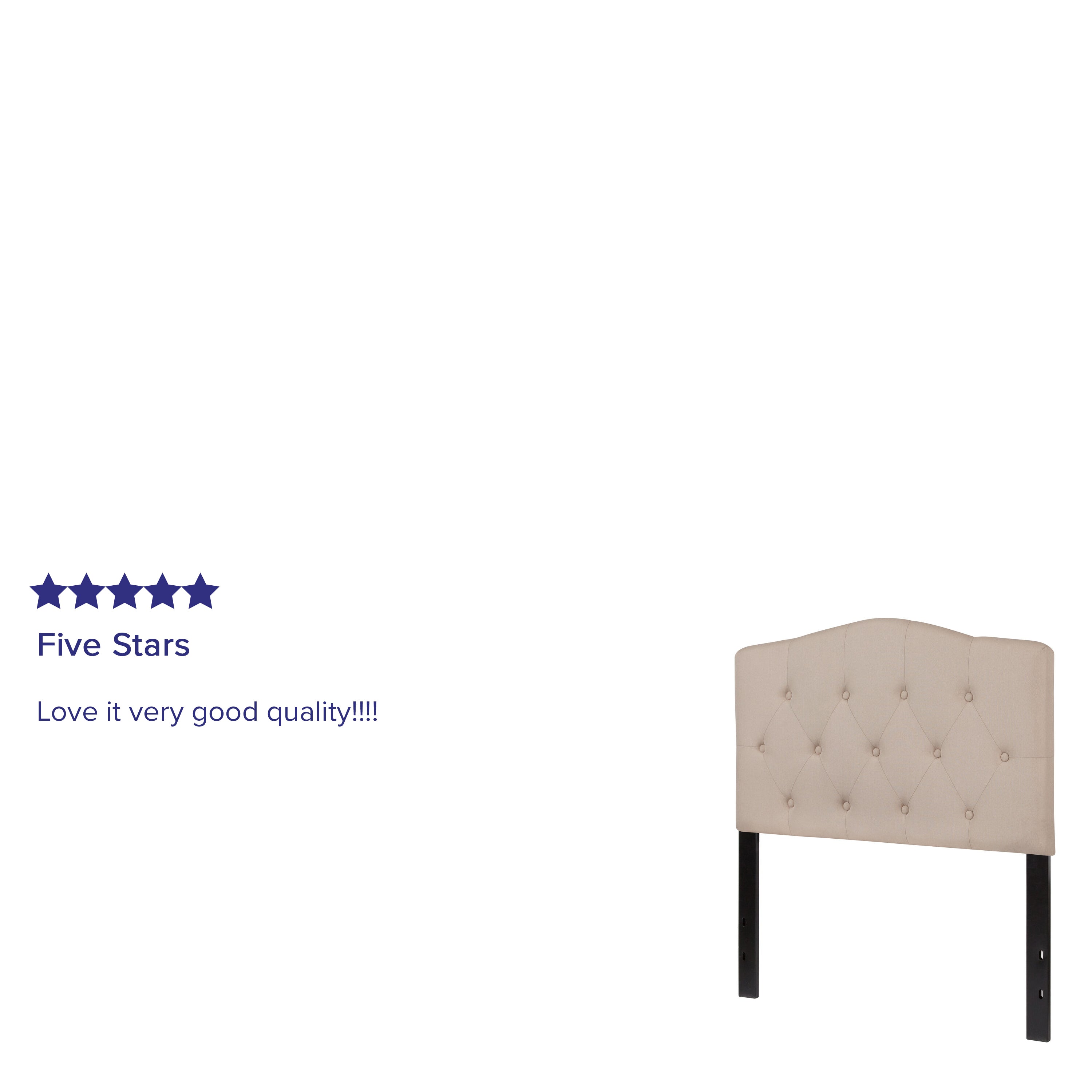 Cambridge Arched Button Tufted Upholstered Headboard