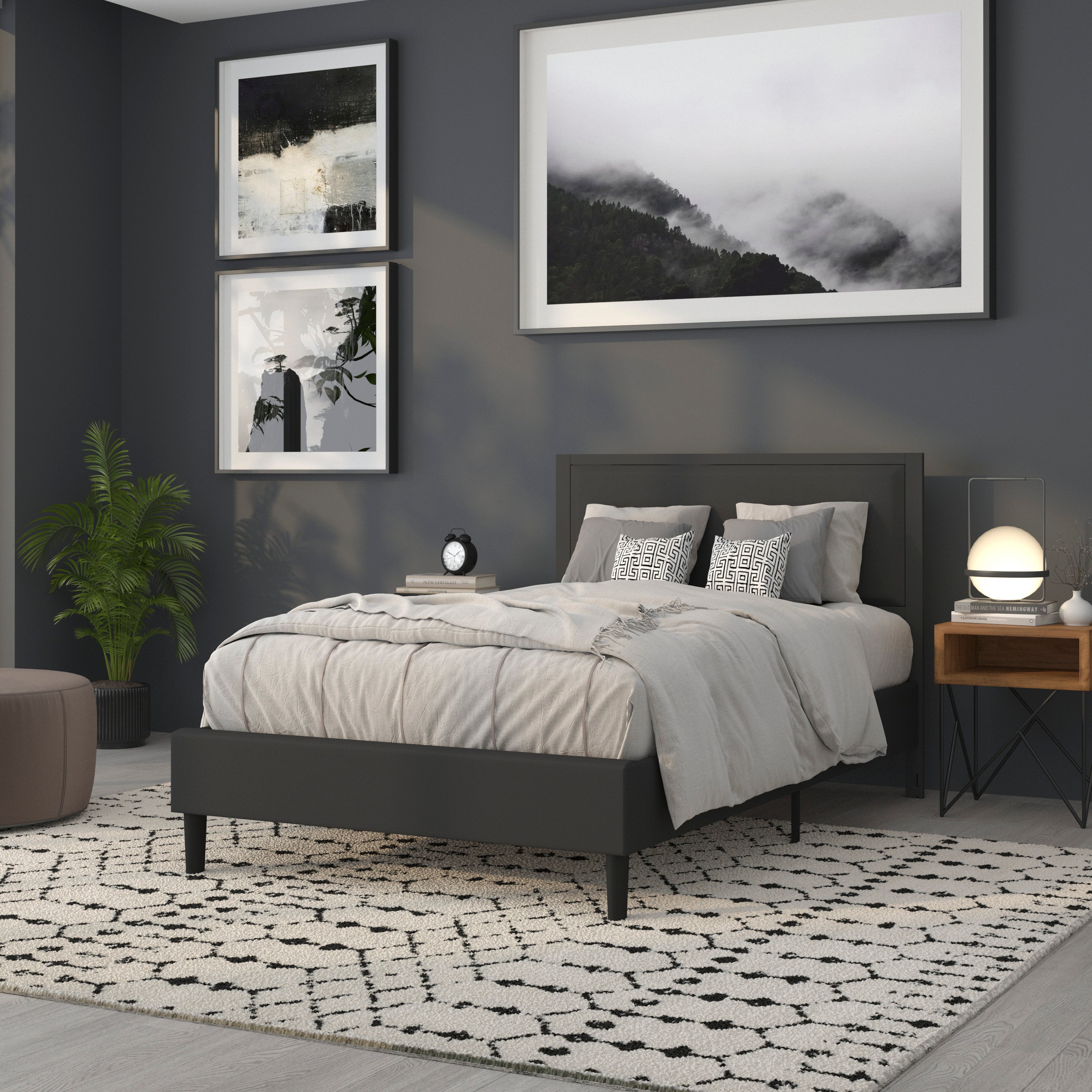 Melbourne Metal Upholstered Headboard - Modern Headboard