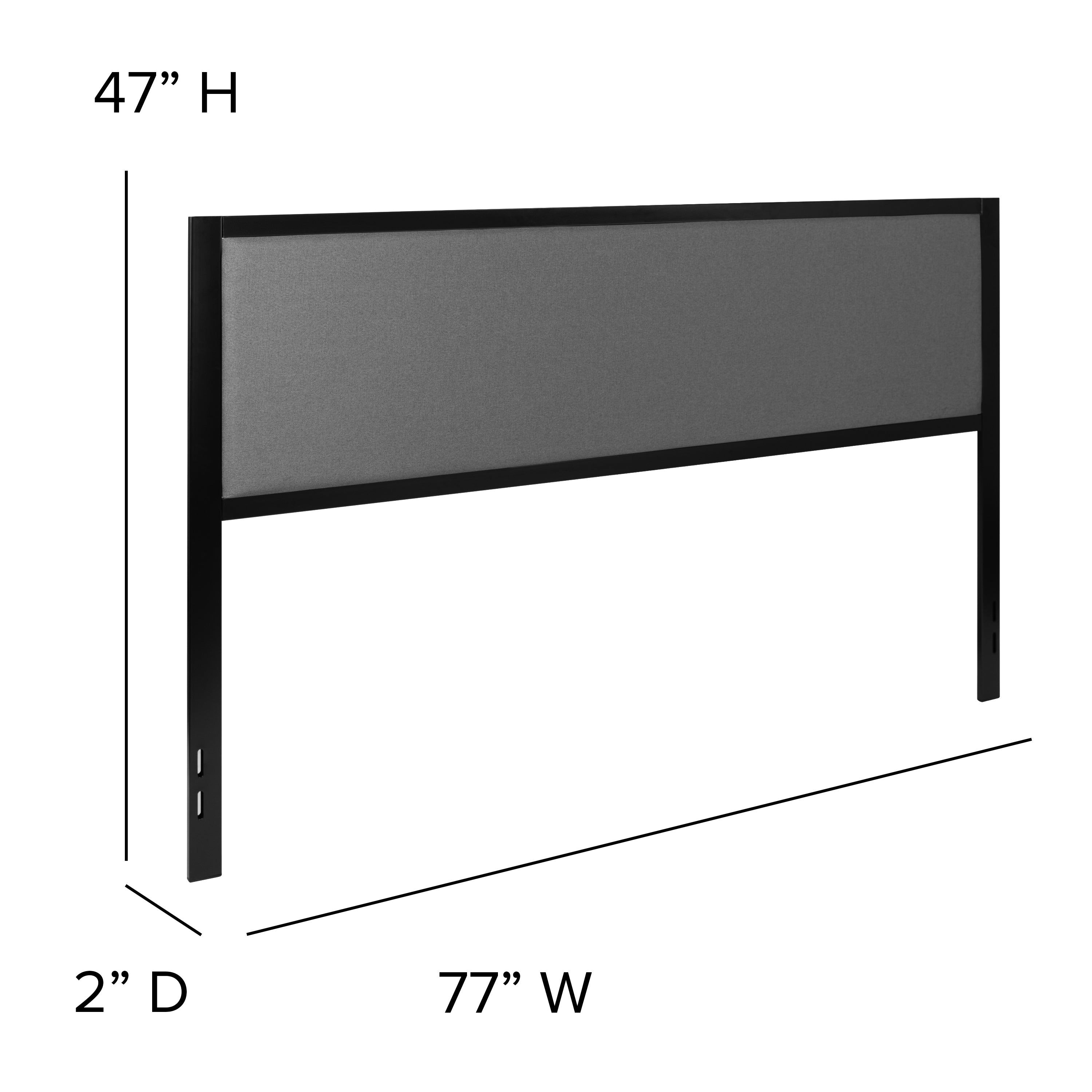 Melbourne Metal Upholstered Headboard - Modern Headboard