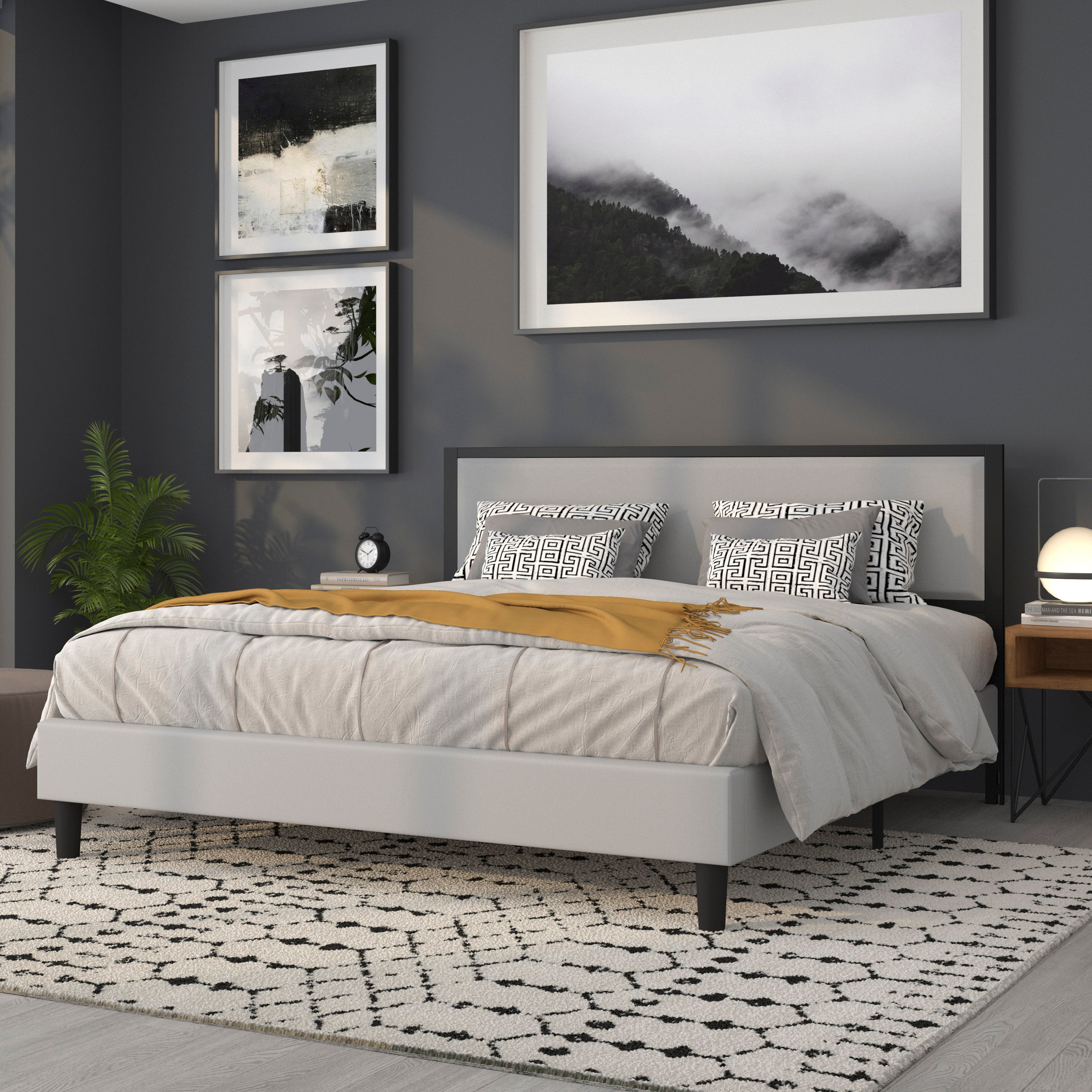 Melbourne Metal Upholstered Headboard - Modern Headboard