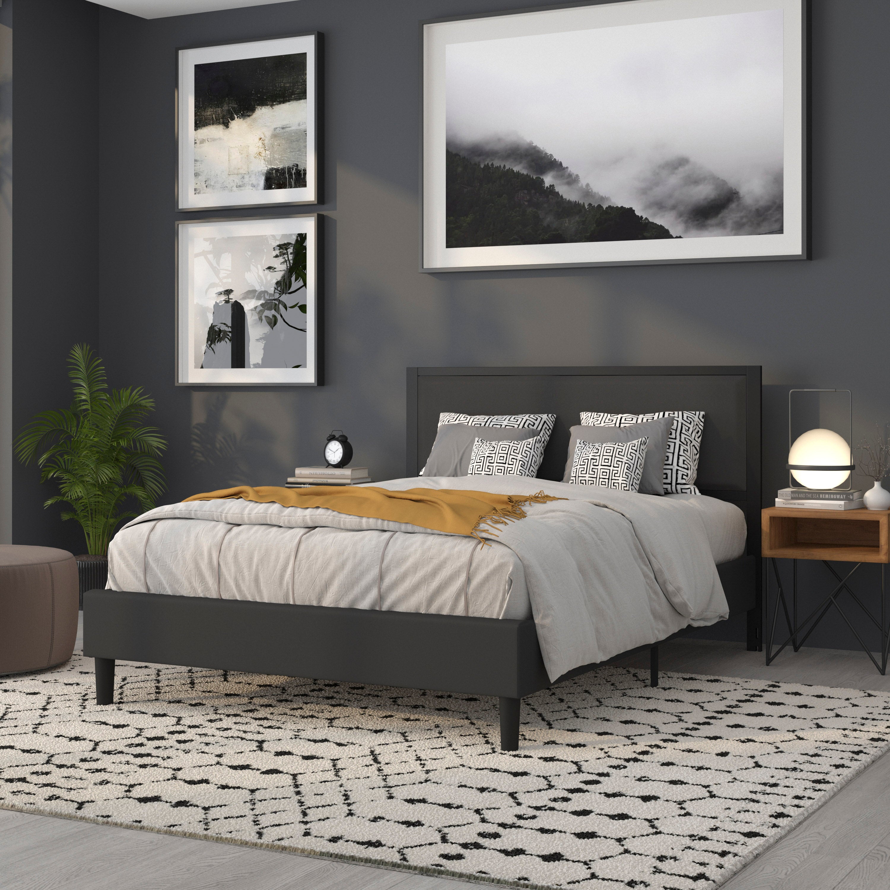 Melbourne Metal Upholstered Headboard - Modern Headboard