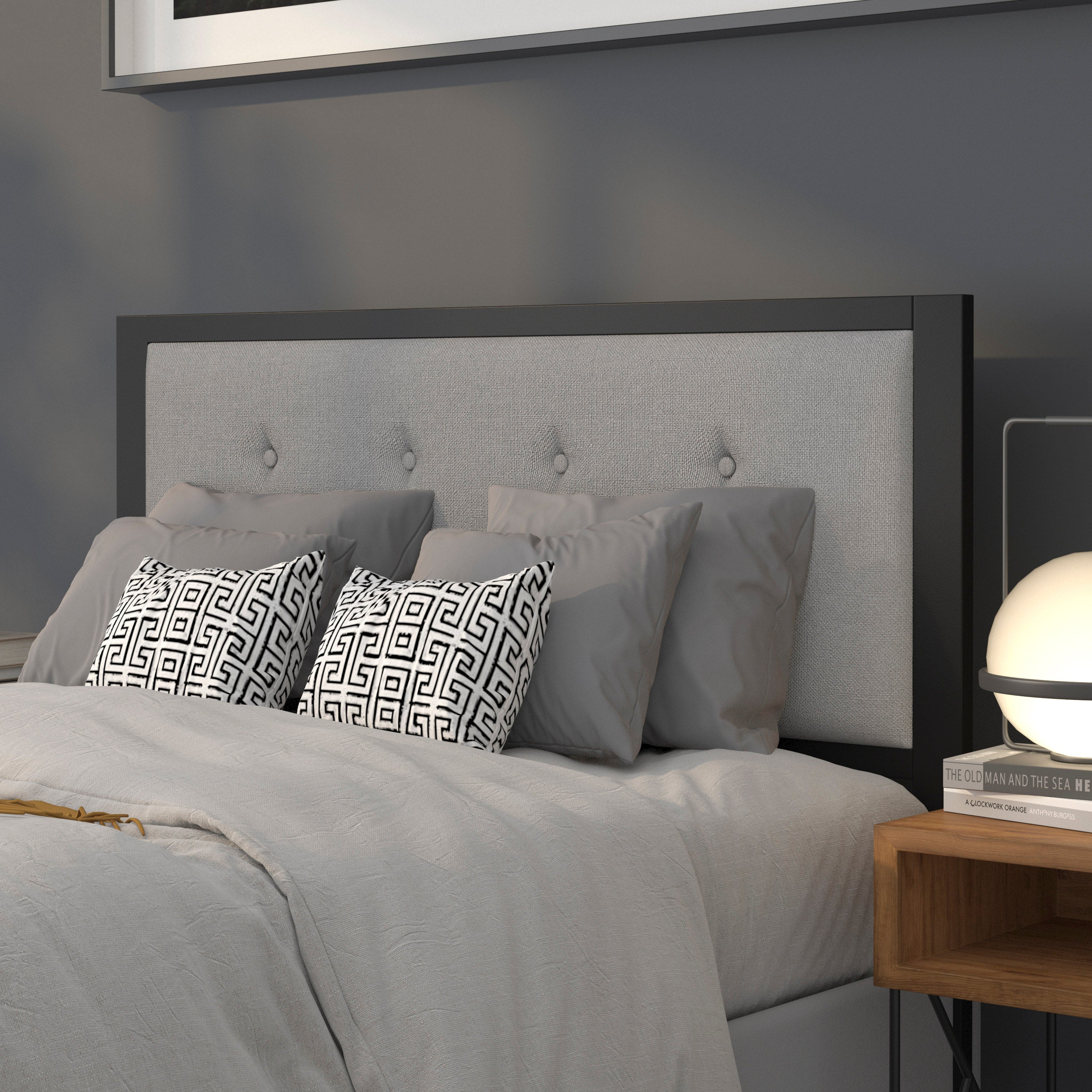 Bristol Metal Tufted Upholstered Headboard - Modern Headboard