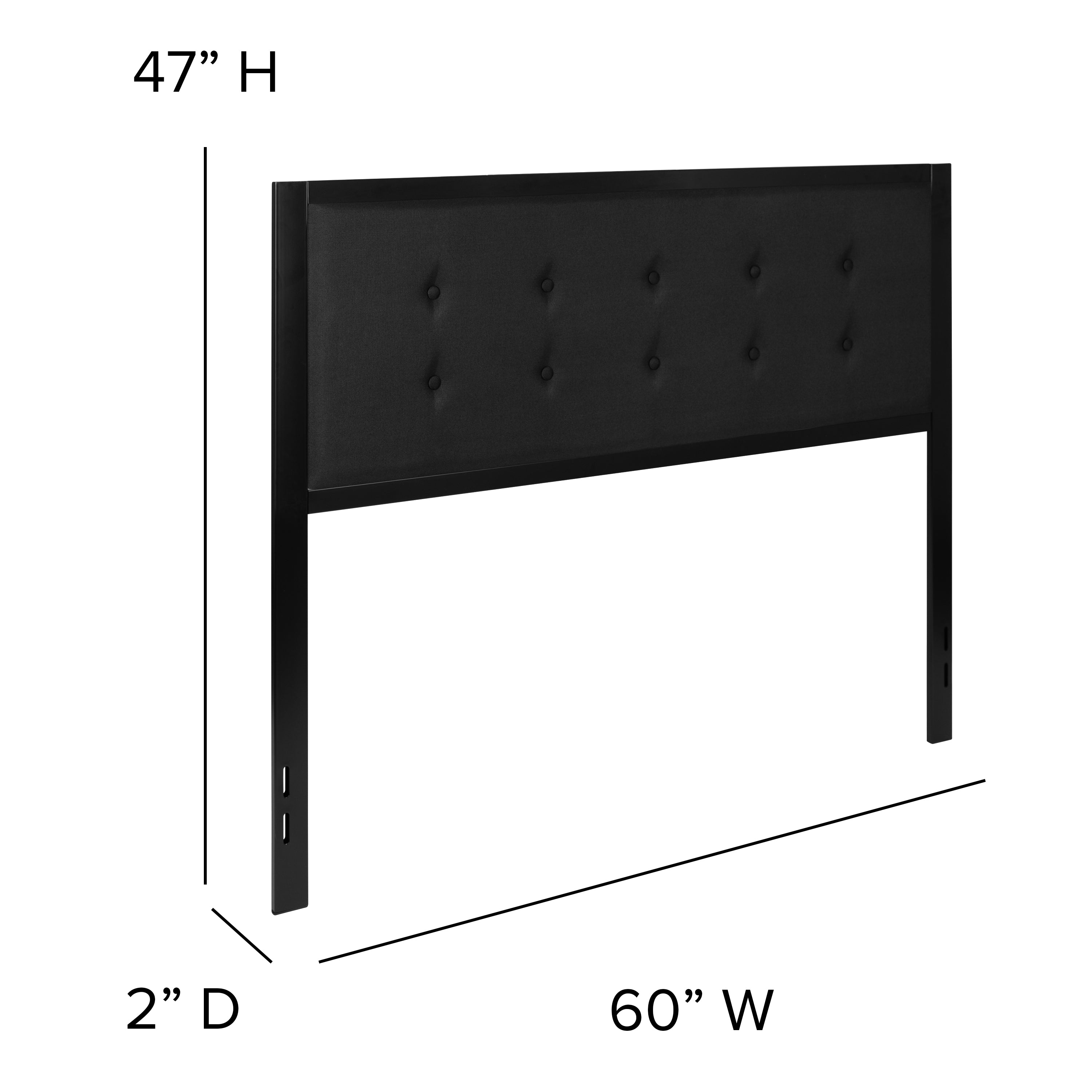Bristol Metal Tufted Upholstered Headboard - Modern Headboard