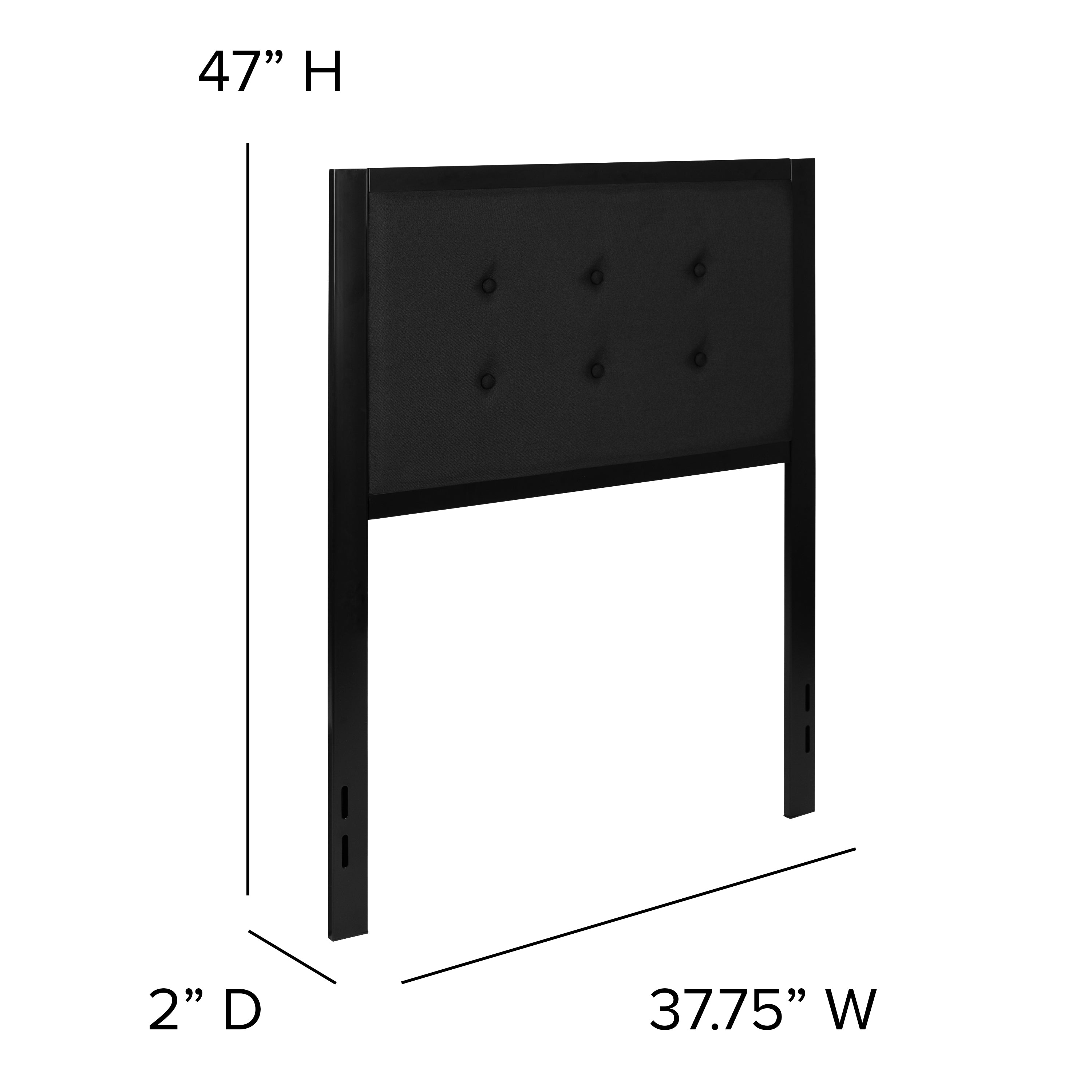 Bristol Metal Tufted Upholstered Headboard - Modern Headboard