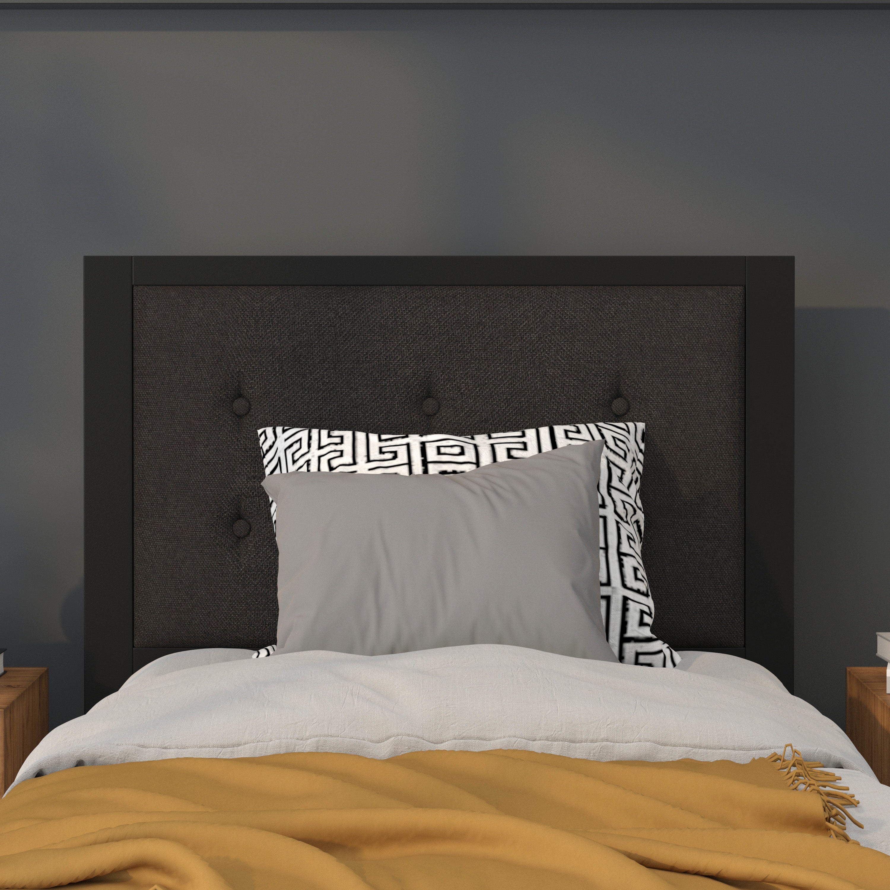 Bristol Metal Tufted Upholstered Headboard - Modern Headboard