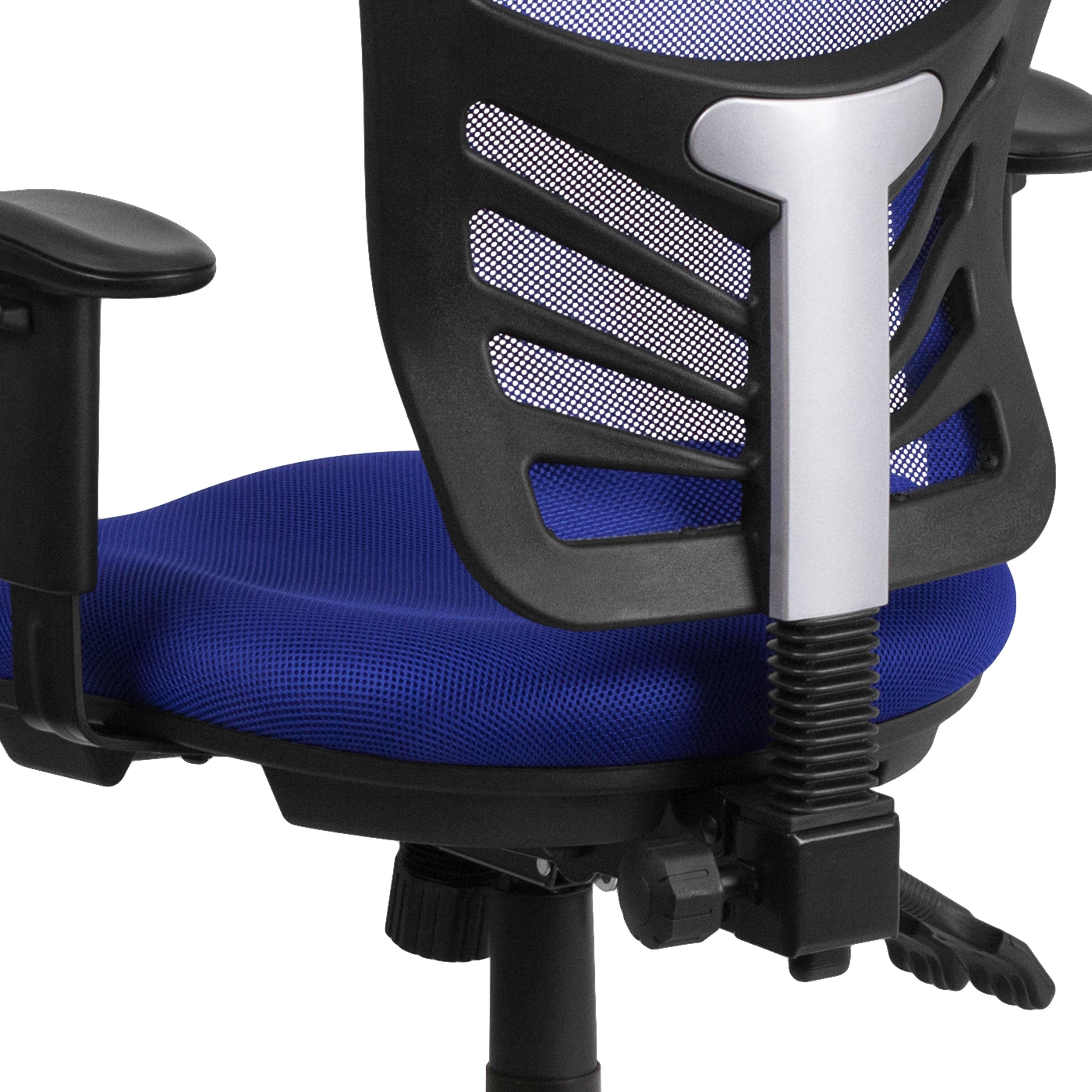 Mid-Back Mesh Multifunction Executive Swivel Ergonomic Office Chair with Adjustable Arms