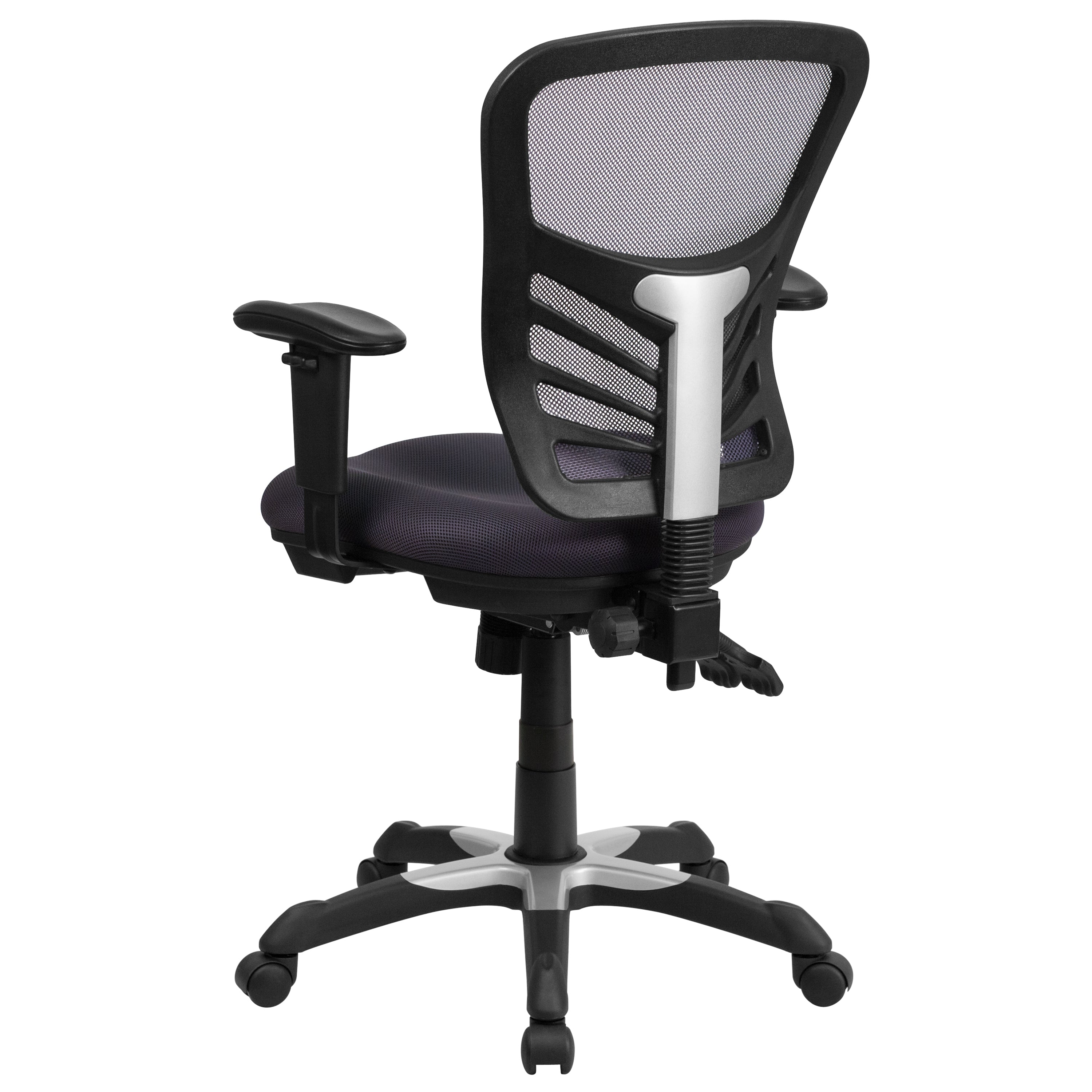 Mid-Back Mesh Multifunction Executive Swivel Ergonomic Office Chair with Adjustable Arms