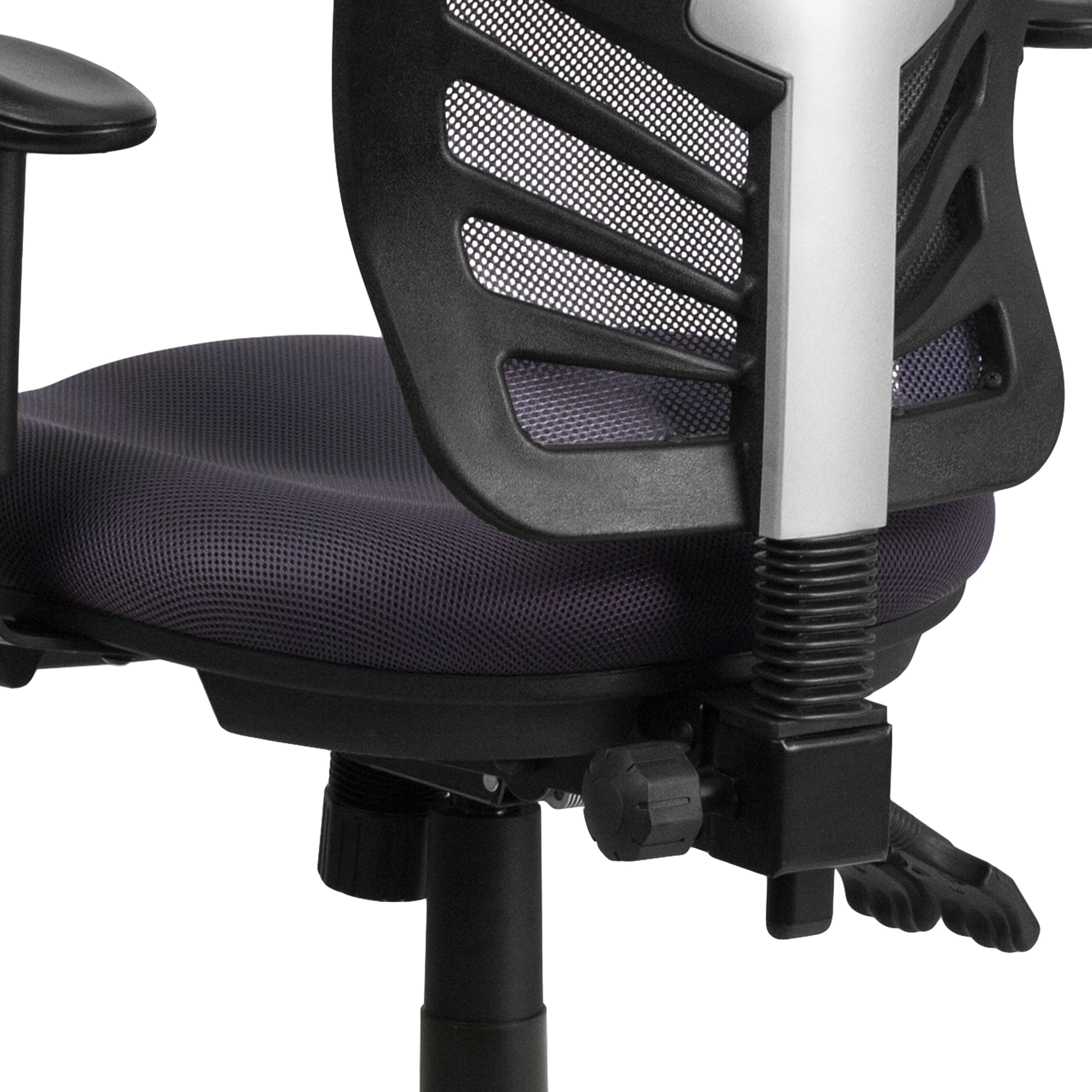Mid-Back Mesh Multifunction Executive Swivel Ergonomic Office Chair with Adjustable Arms
