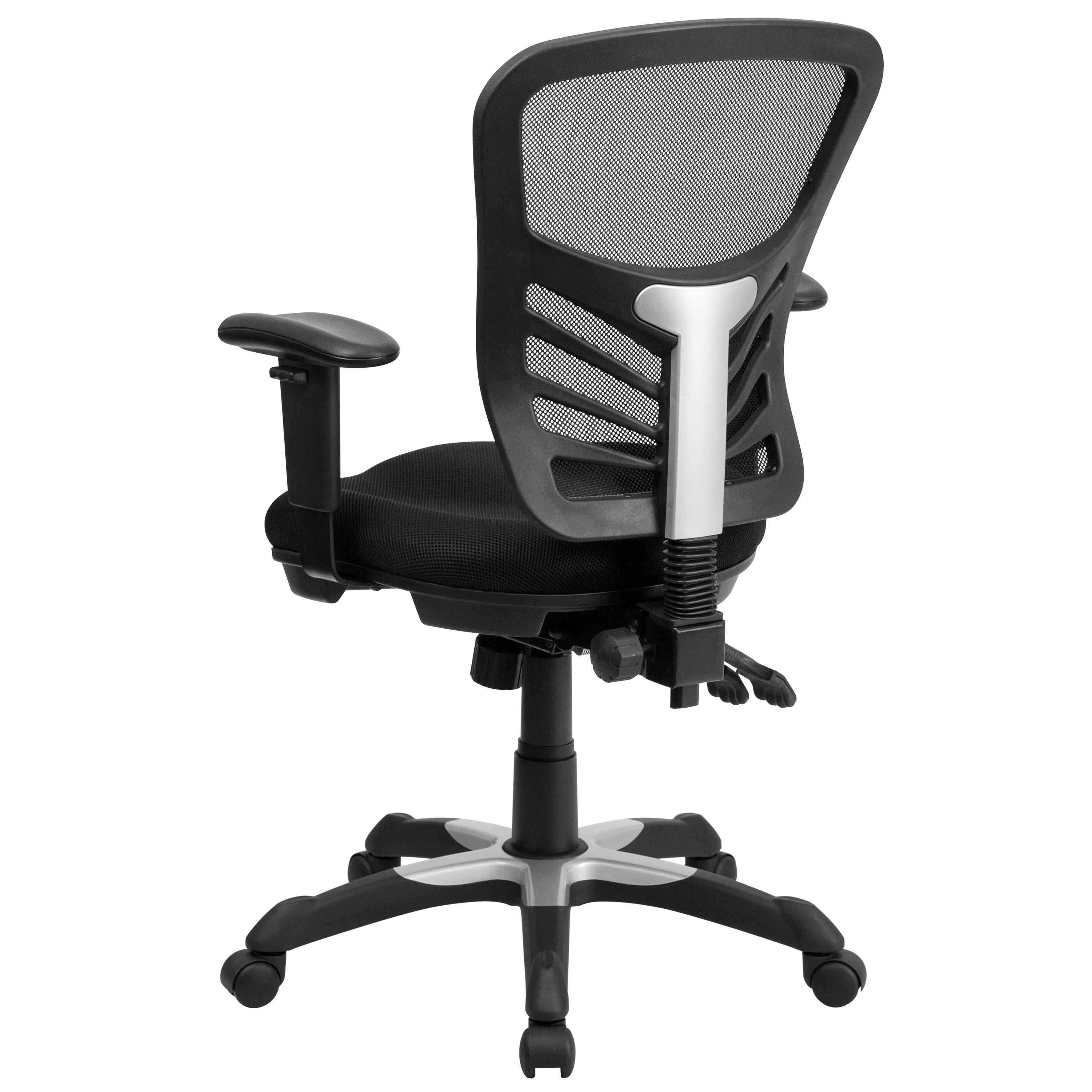 Mid-Back Mesh Multifunction Executive Swivel Ergonomic Office Chair with Adjustable Arms