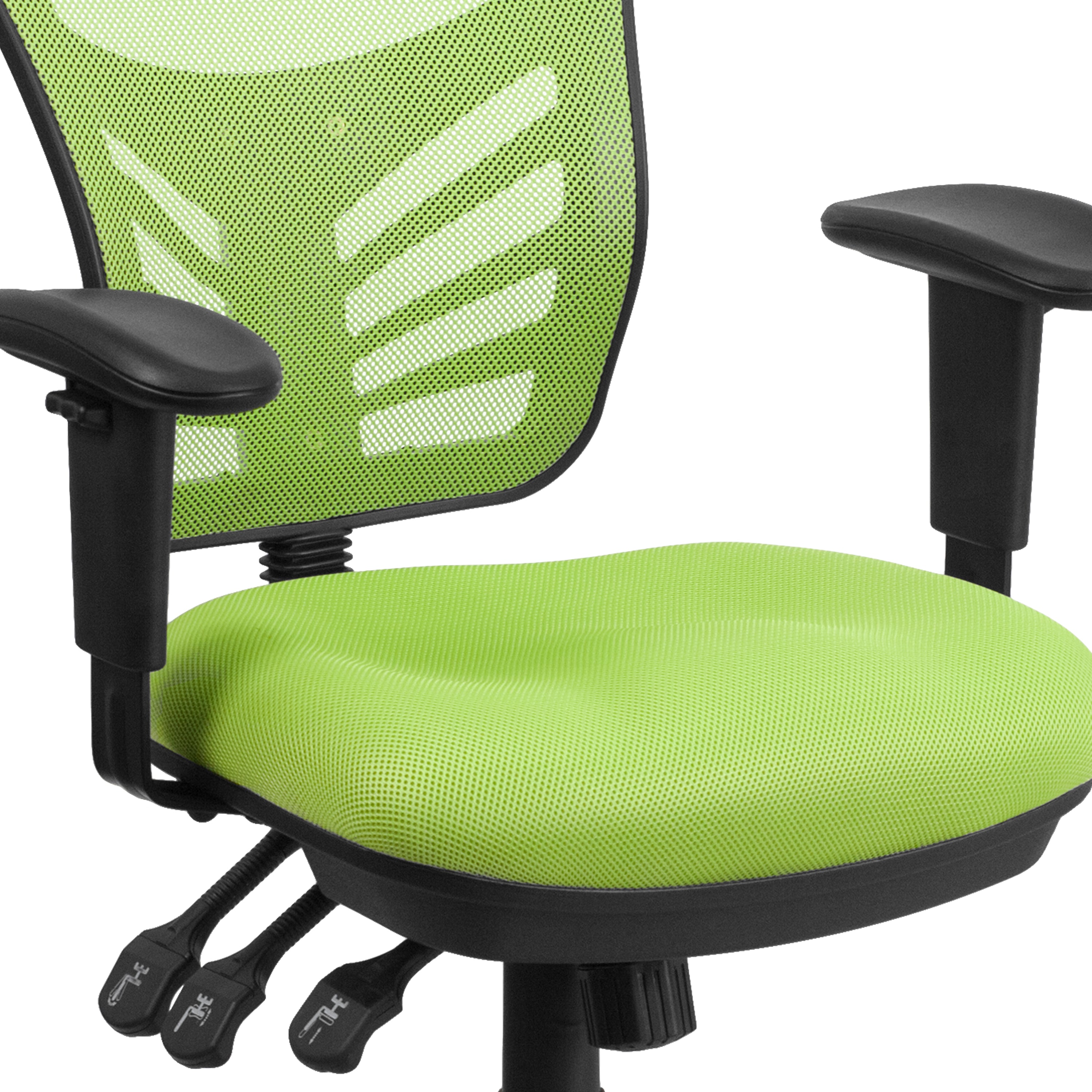 Mid-Back Mesh Multifunction Executive Swivel Ergonomic Office Chair with Adjustable Arms