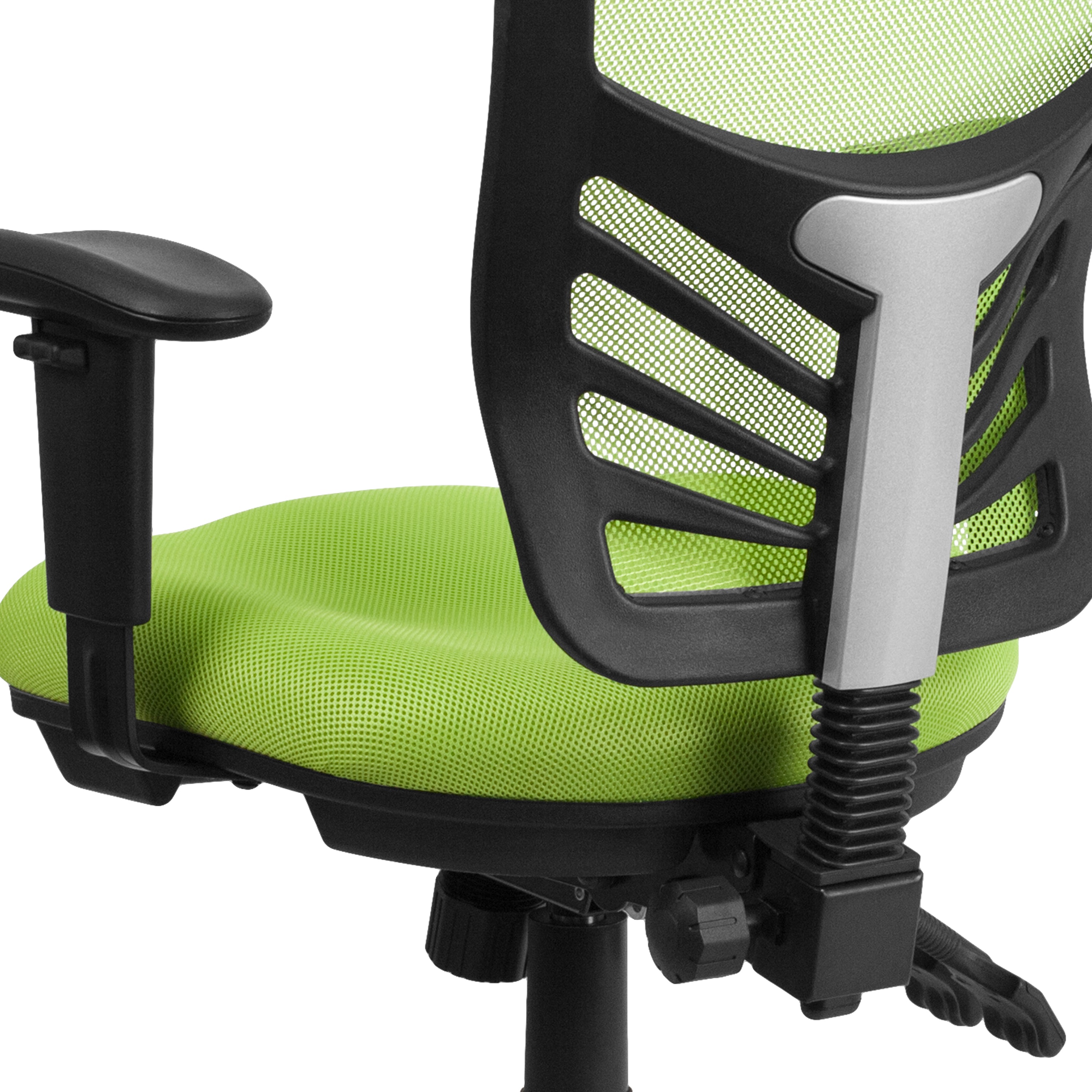 Mid-Back Mesh Multifunction Executive Swivel Ergonomic Office Chair with Adjustable Arms