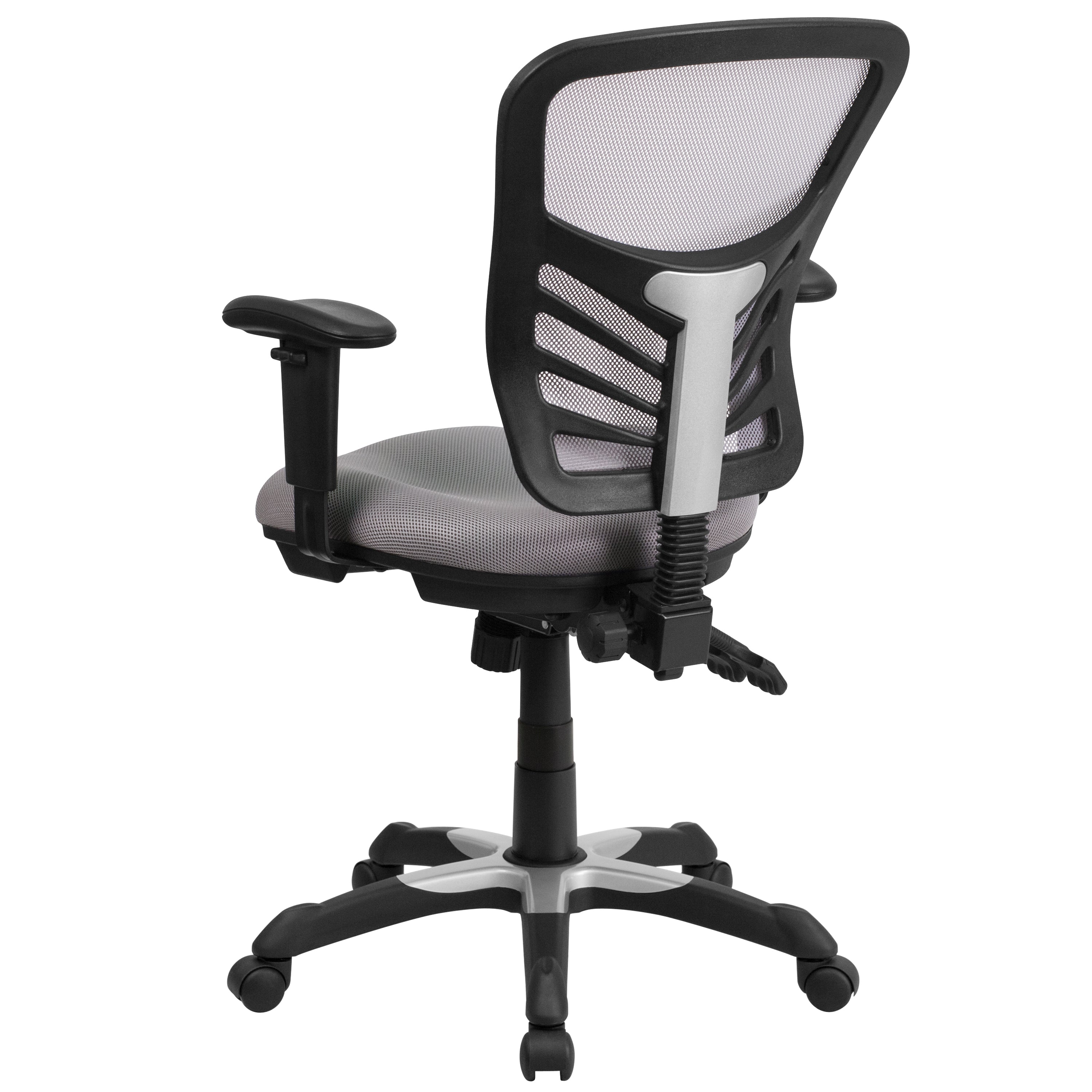 Mid-Back Mesh Multifunction Executive Swivel Ergonomic Office Chair with Adjustable Arms