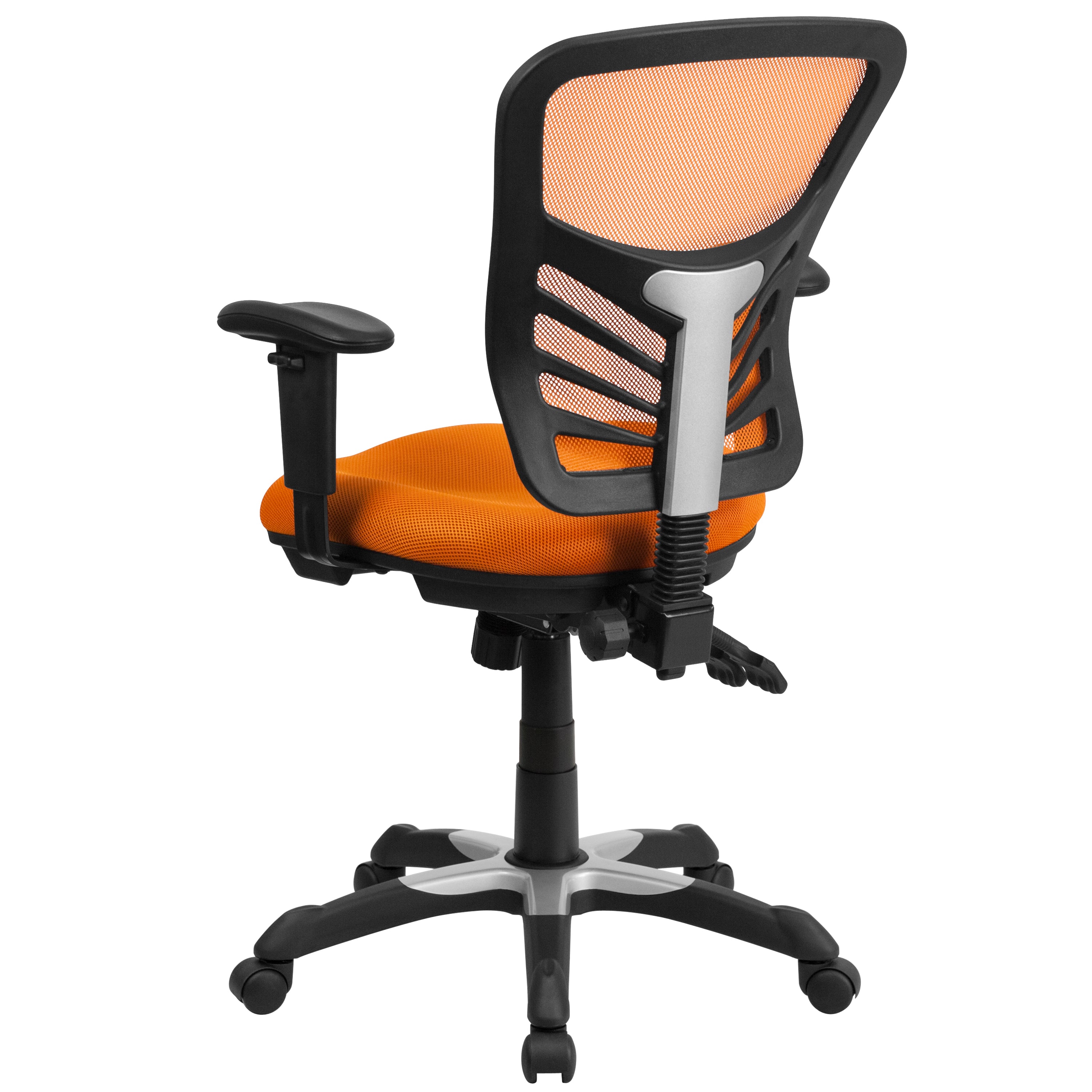 Mid-Back Mesh Multifunction Executive Swivel Ergonomic Office Chair with Adjustable Arms