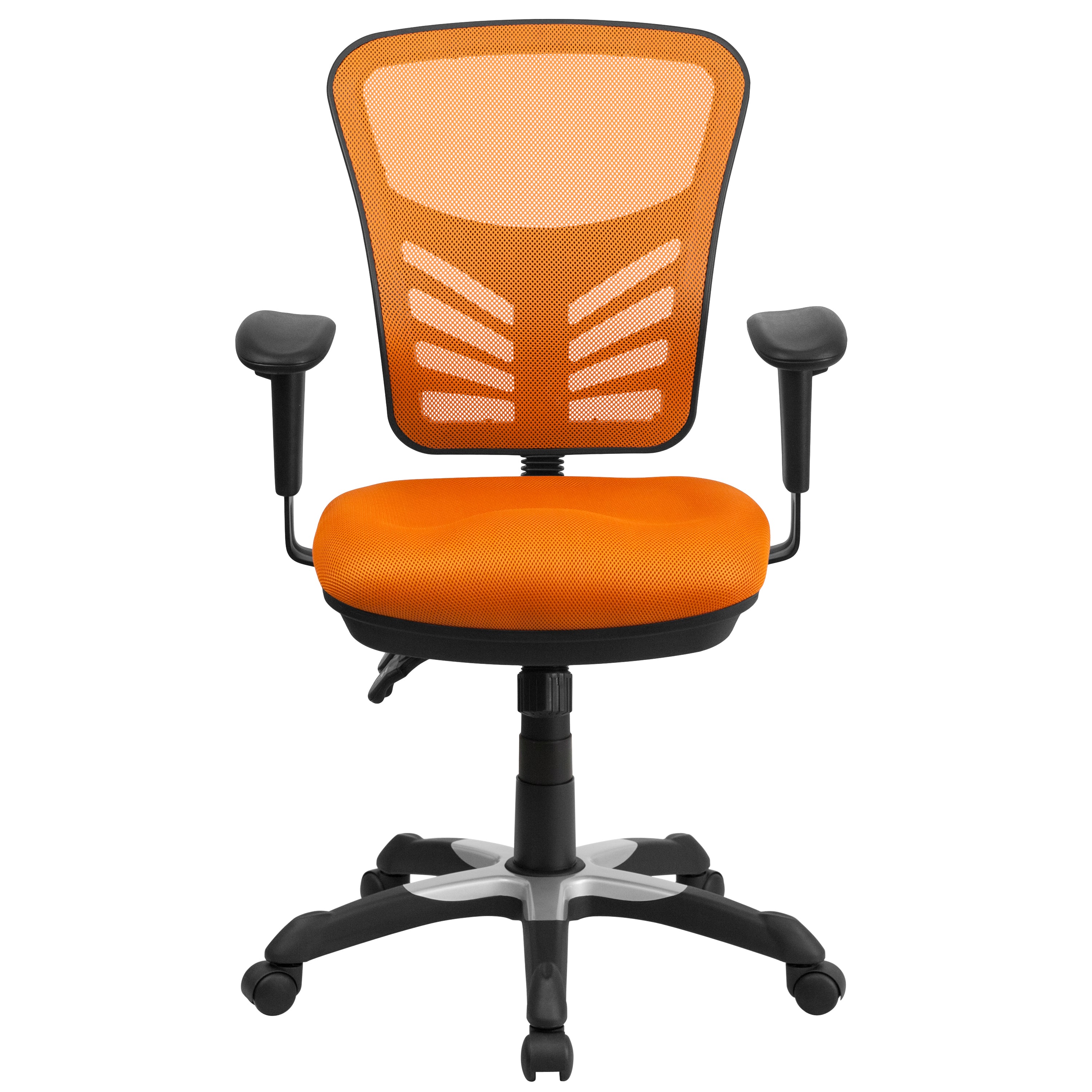 Mid-Back Mesh Multifunction Executive Swivel Ergonomic Office Chair with Adjustable Arms