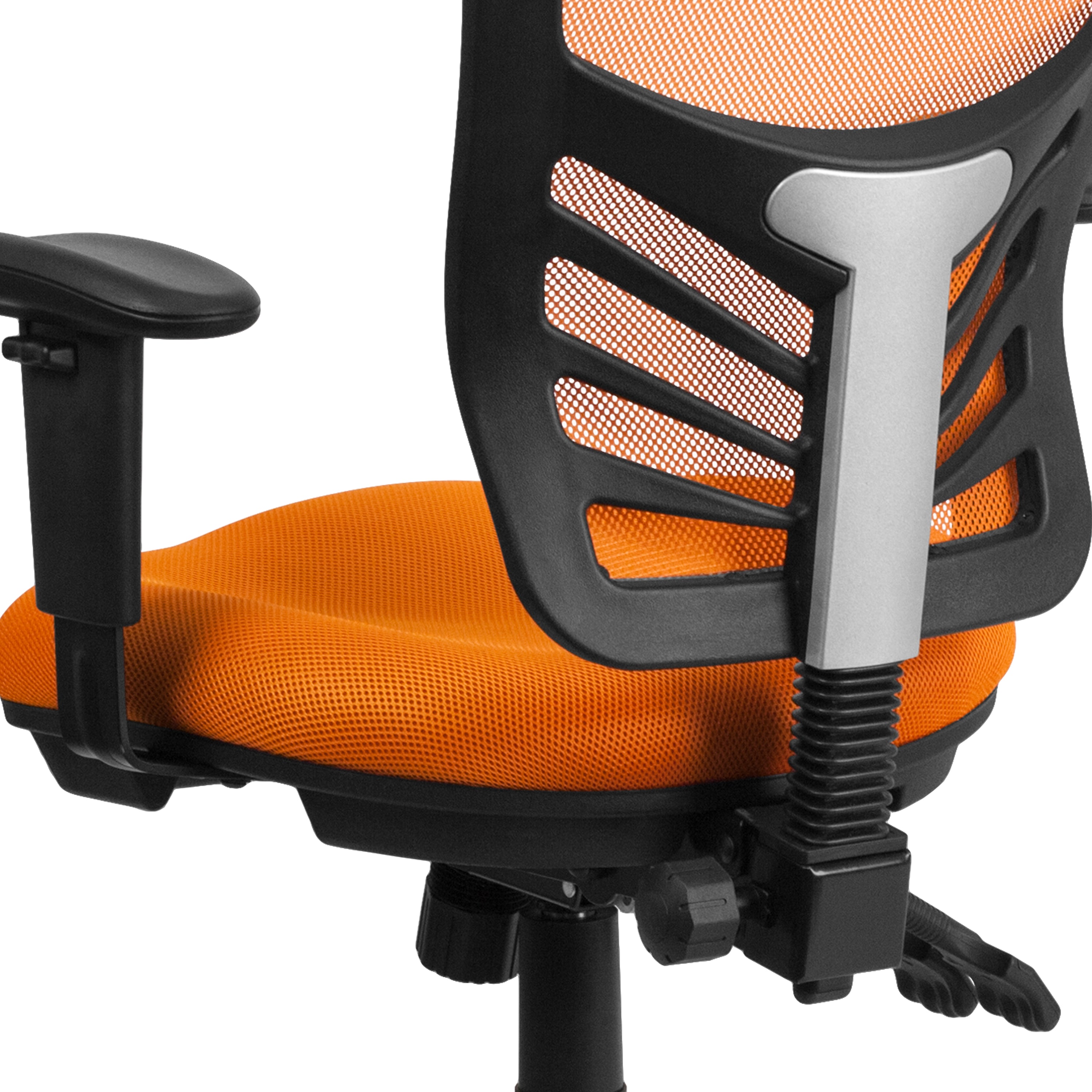 Mid-Back Mesh Multifunction Executive Swivel Ergonomic Office Chair with Adjustable Arms