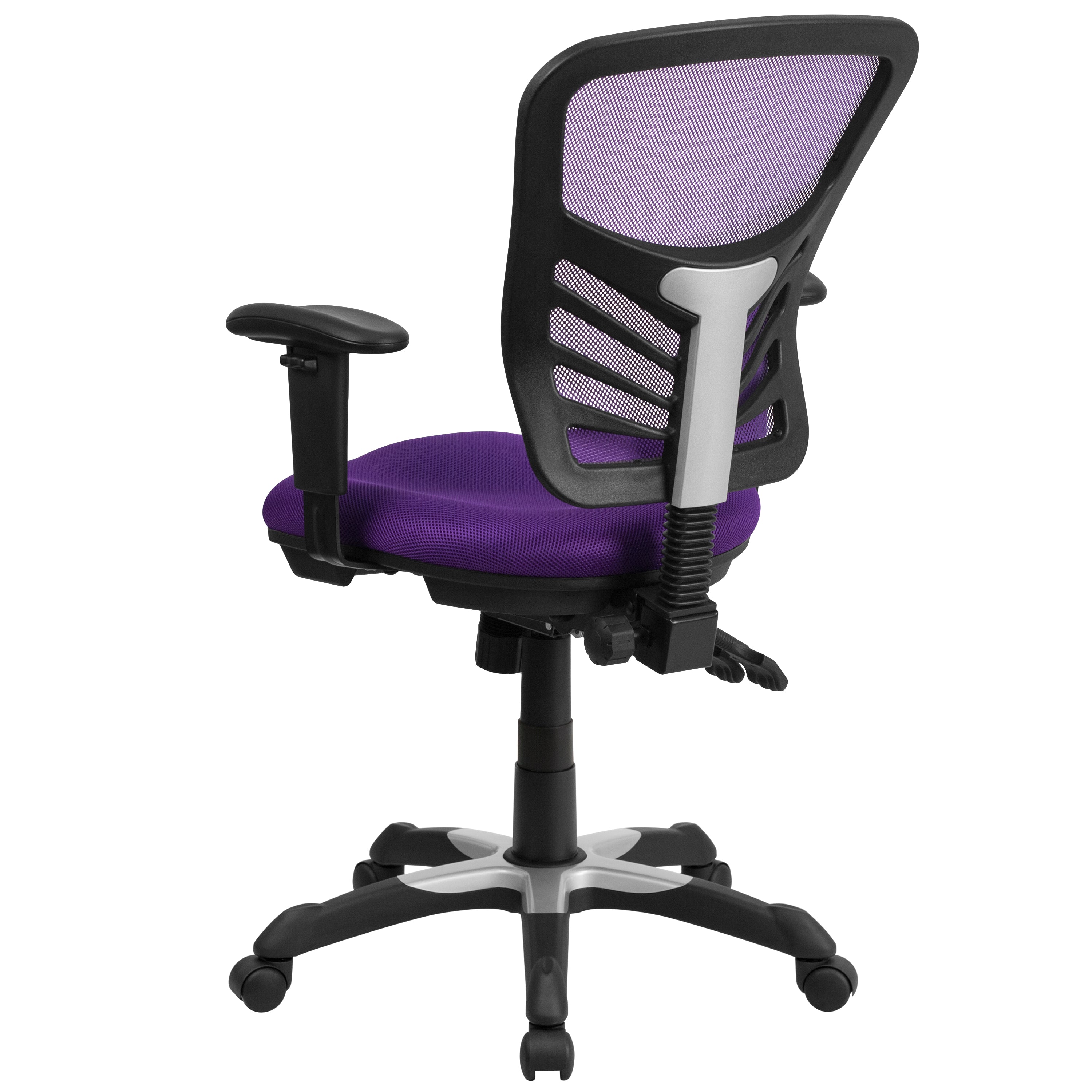 Mid-Back Mesh Multifunction Executive Swivel Ergonomic Office Chair with Adjustable Arms
