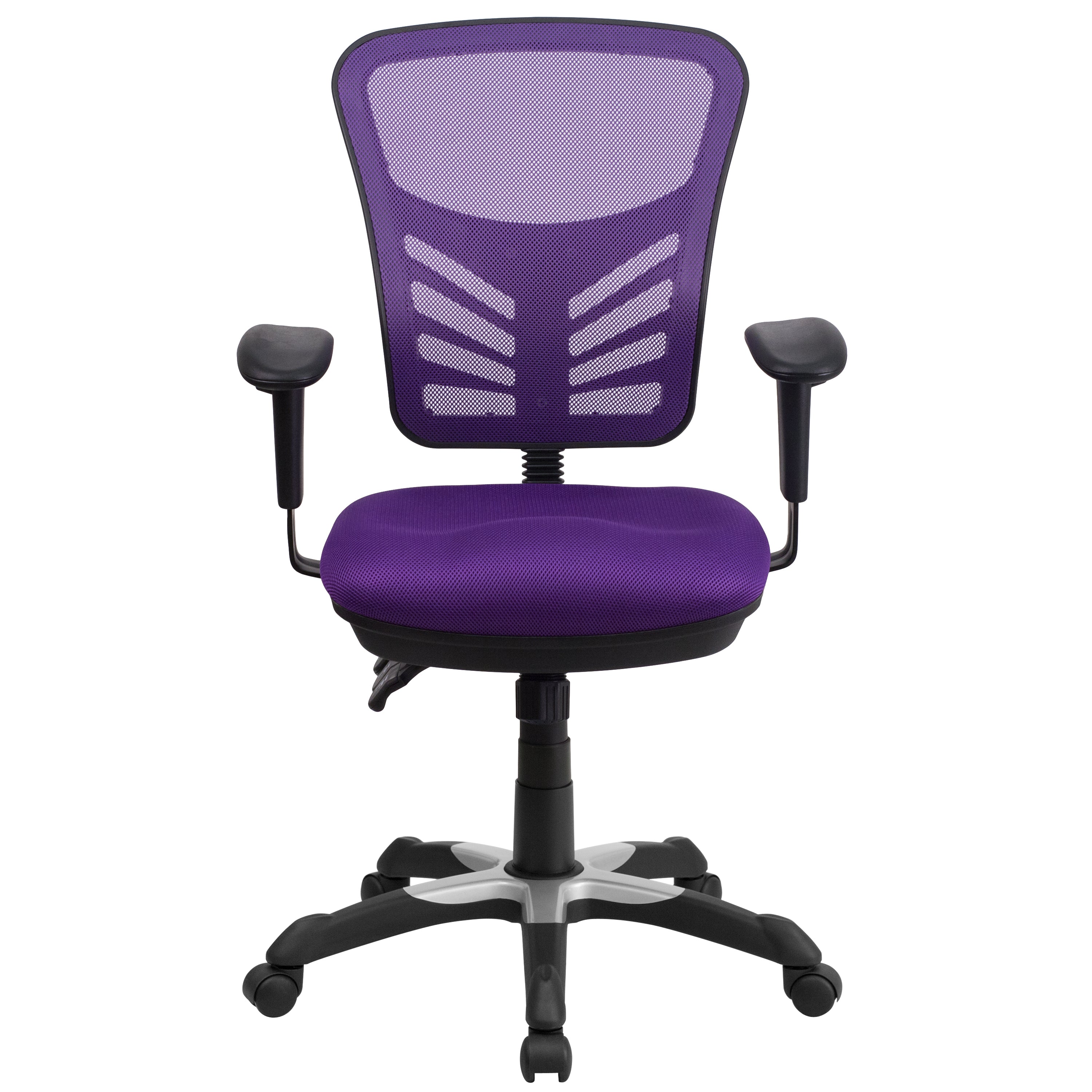 Mid-Back Mesh Multifunction Executive Swivel Ergonomic Office Chair with Adjustable Arms