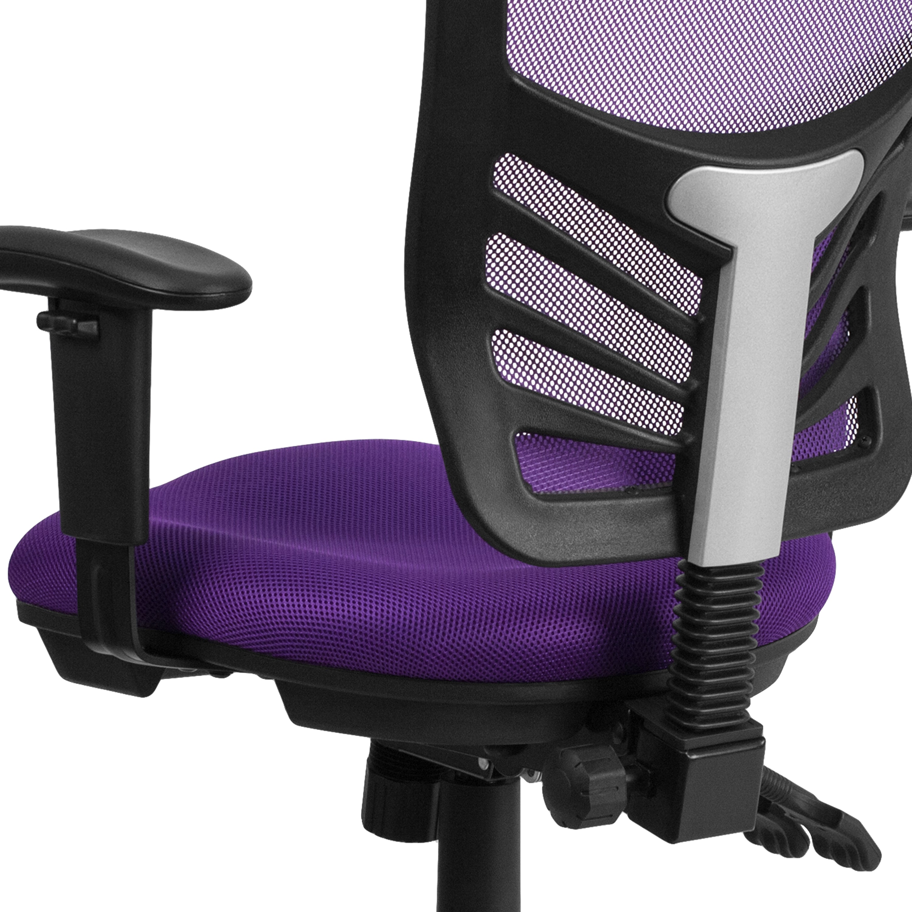 Mid-Back Mesh Multifunction Executive Swivel Ergonomic Office Chair with Adjustable Arms
