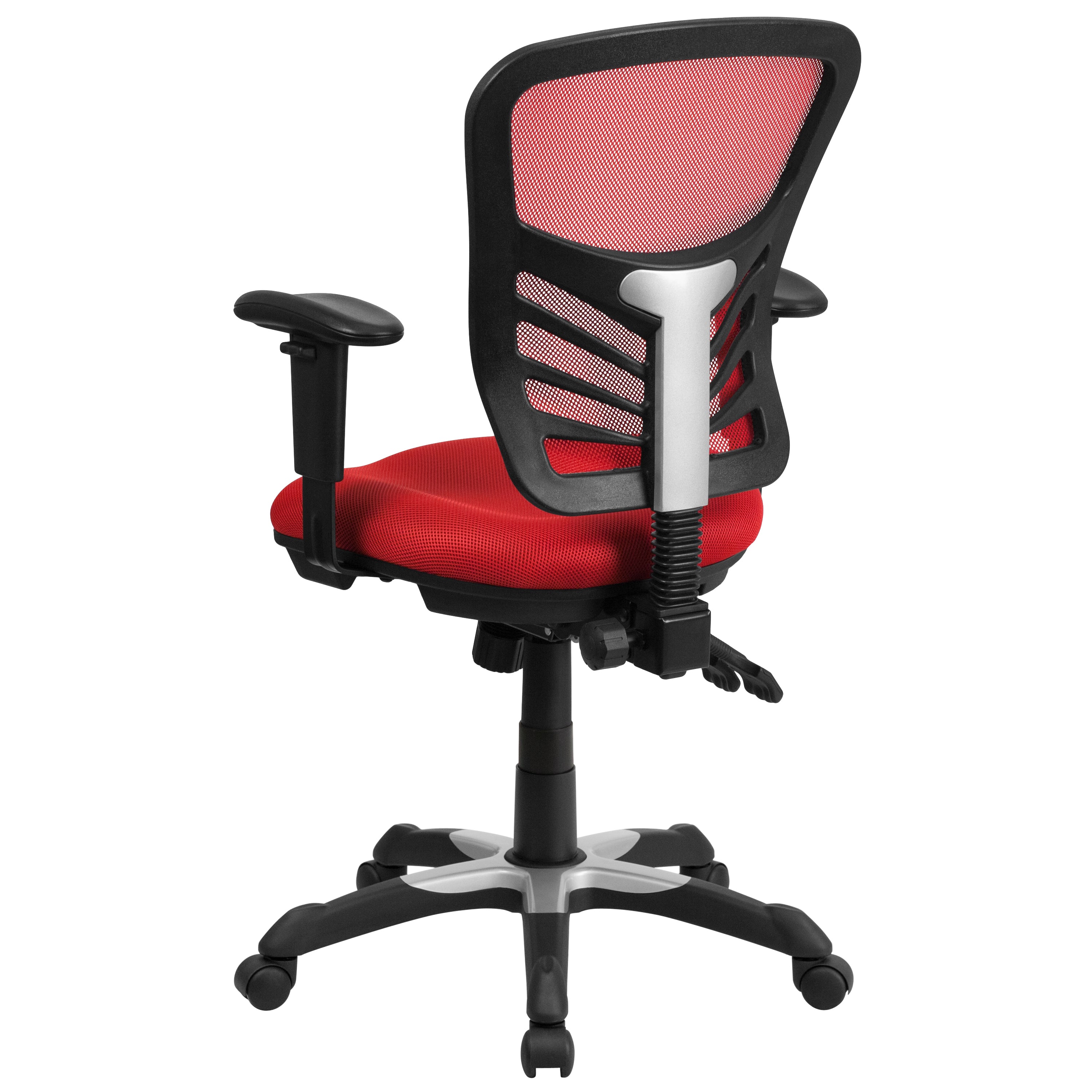 Mid-Back Mesh Multifunction Executive Swivel Ergonomic Office Chair with Adjustable Arms
