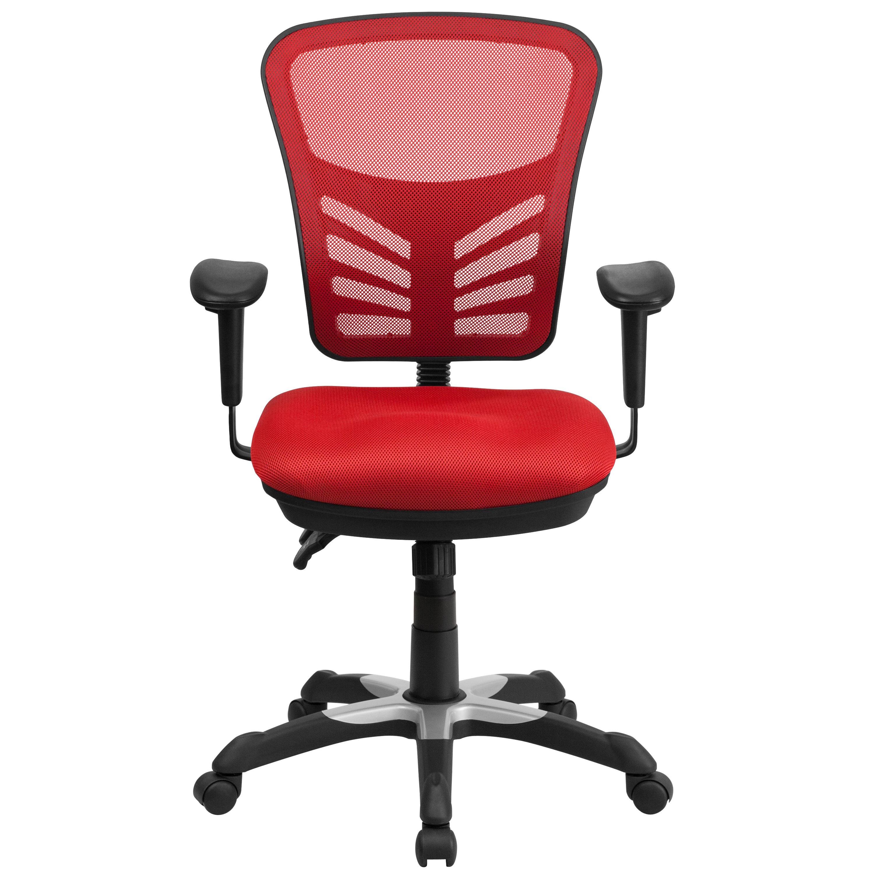 Mid-Back Mesh Multifunction Executive Swivel Ergonomic Office Chair with Adjustable Arms