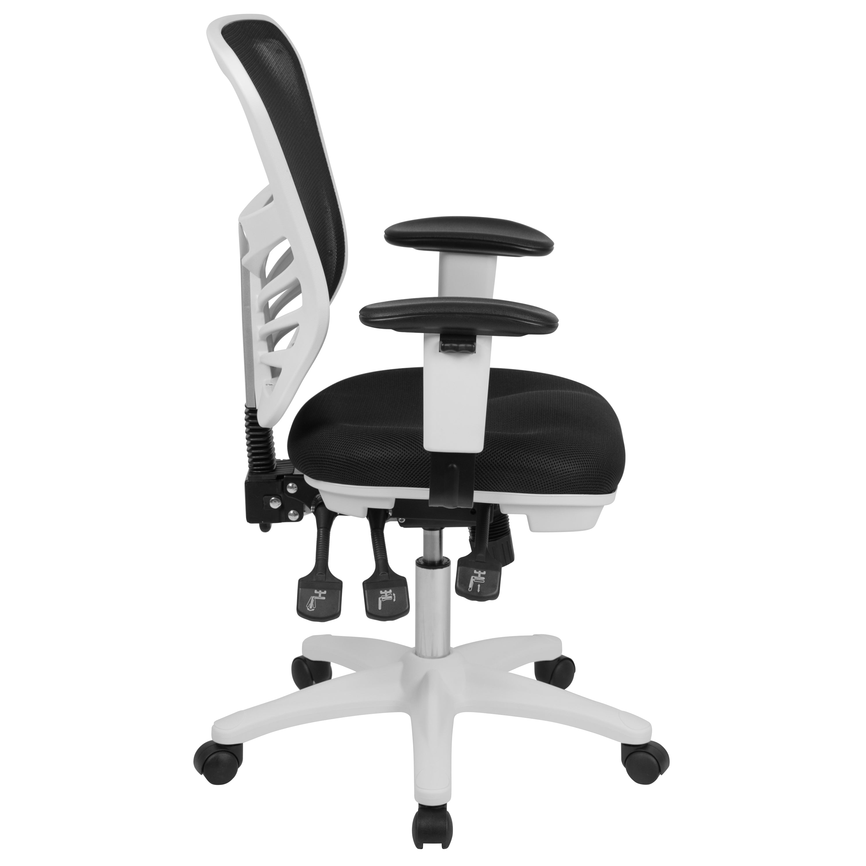 Mid-Back Mesh Multifunction Executive Swivel Ergonomic Office Chair with Adjustable Arms