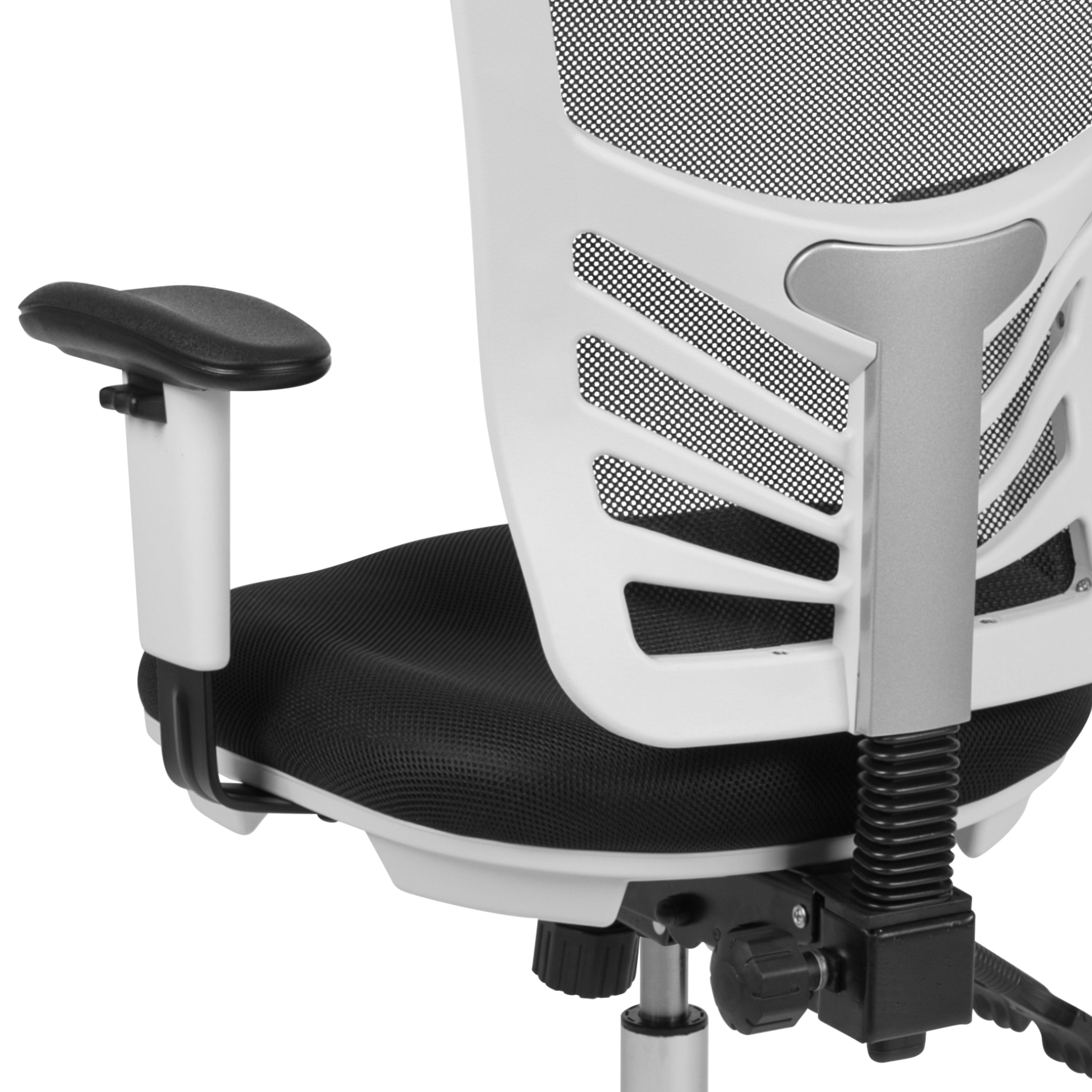 Mid-Back Mesh Multifunction Executive Swivel Ergonomic Office Chair with Adjustable Arms