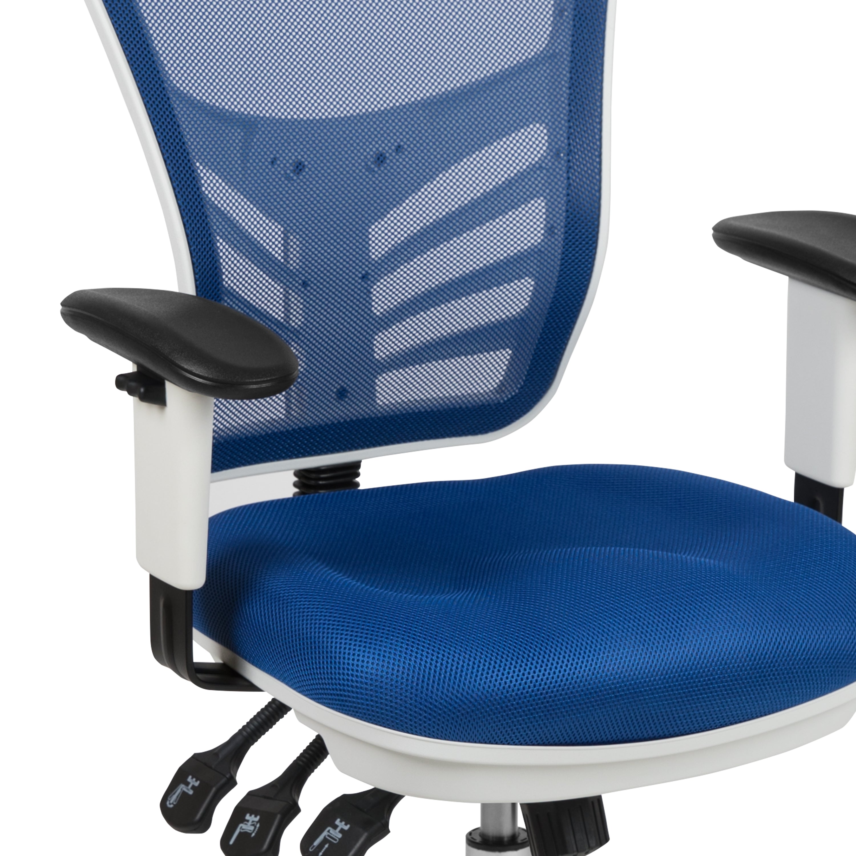 Mid-Back Mesh Multifunction Executive Swivel Ergonomic Office Chair with Adjustable Arms