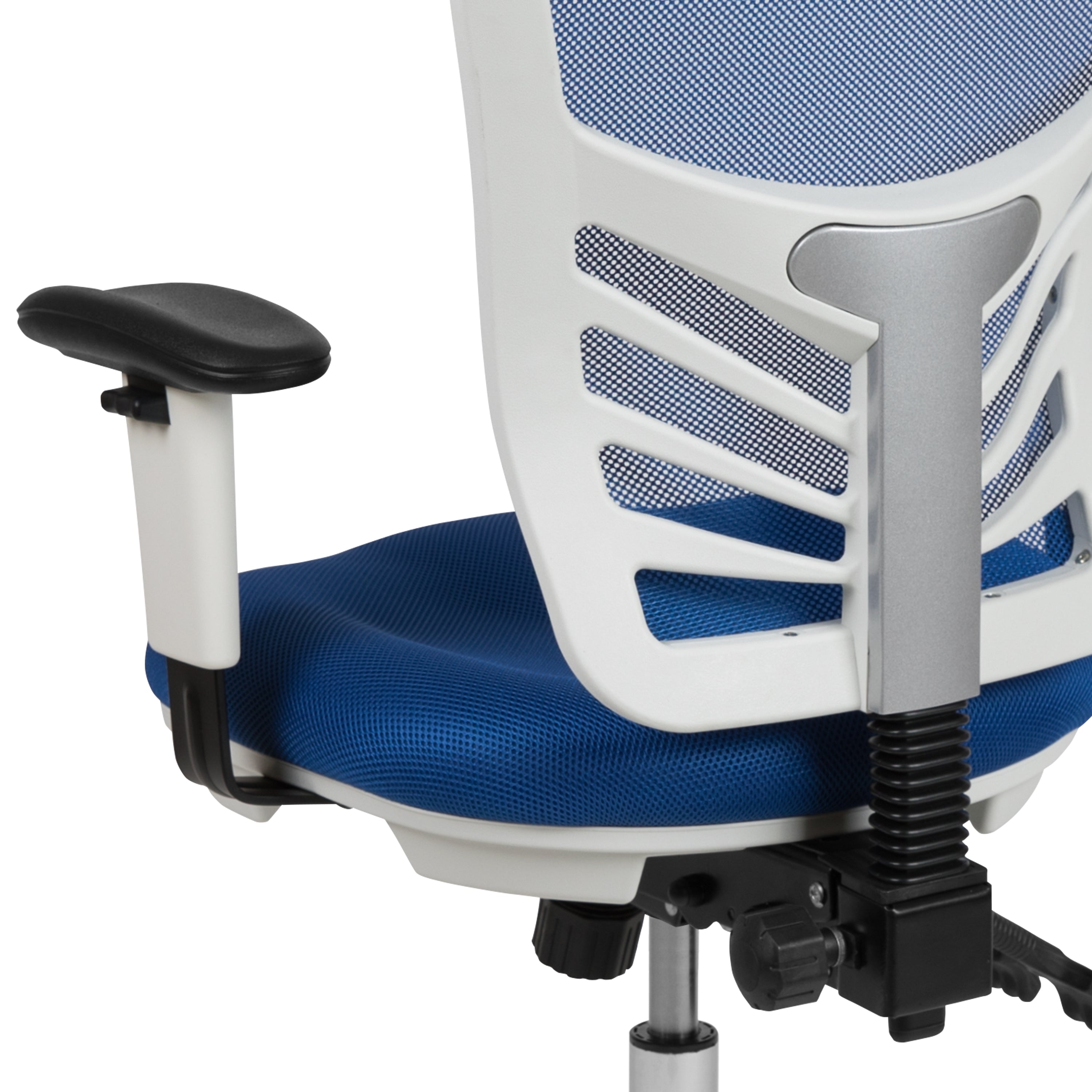 Mid-Back Mesh Multifunction Executive Swivel Ergonomic Office Chair with Adjustable Arms