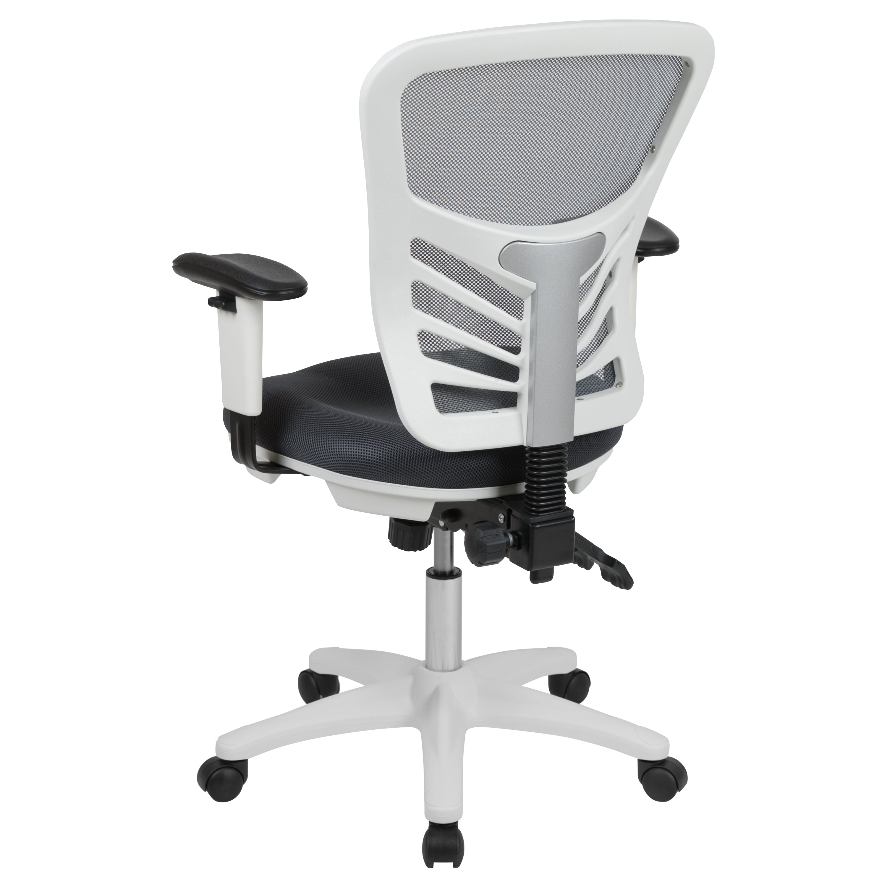 Mid-Back Mesh Multifunction Executive Swivel Ergonomic Office Chair with Adjustable Arms