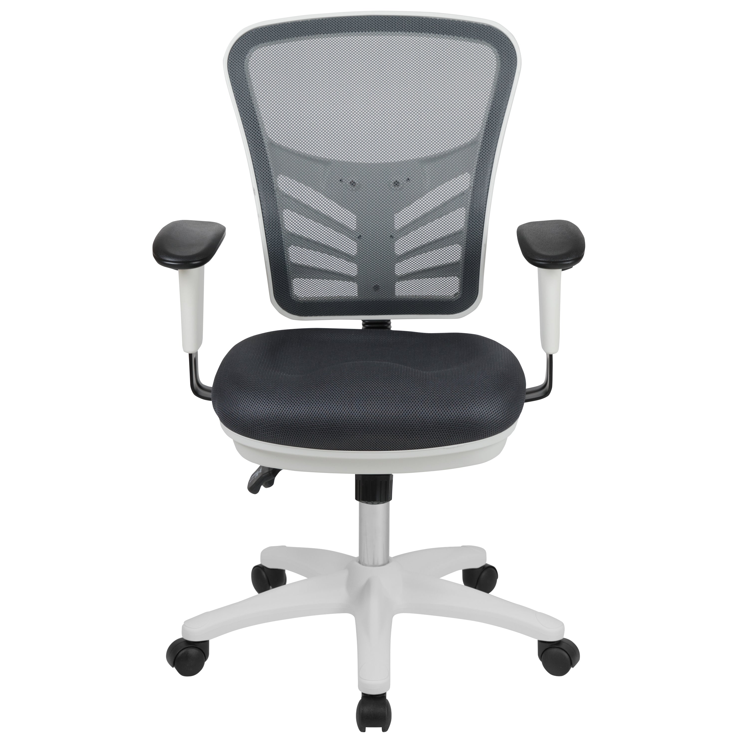 Mid-Back Mesh Multifunction Executive Swivel Ergonomic Office Chair with Adjustable Arms