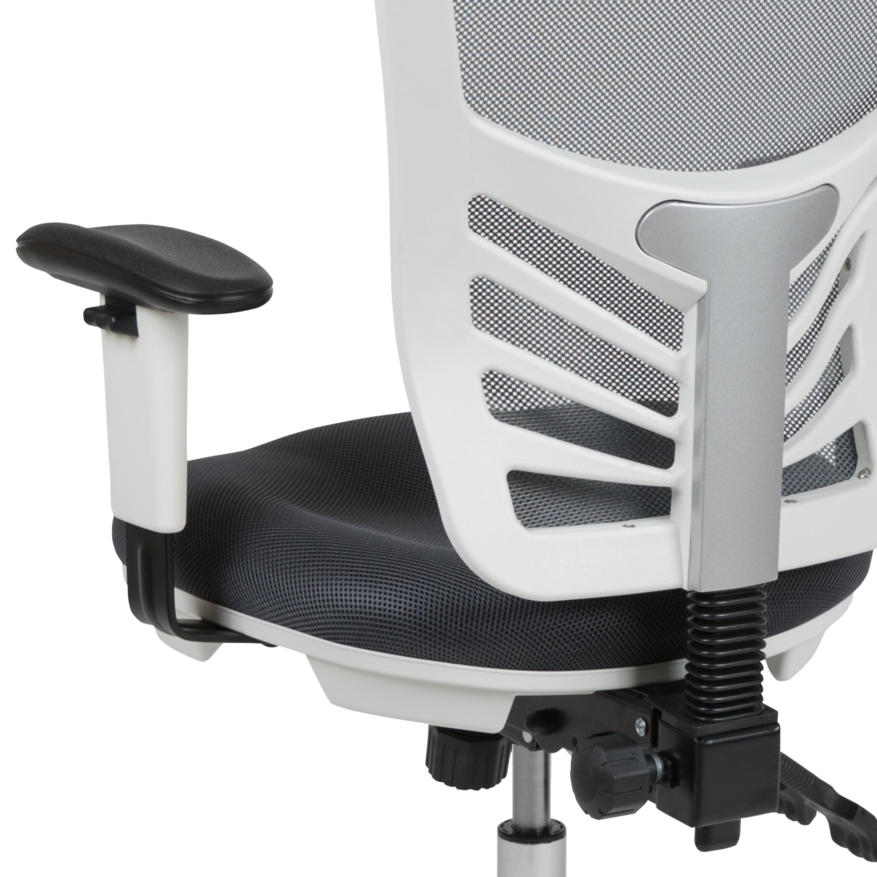 Mid-Back Mesh Multifunction Executive Swivel Ergonomic Office Chair with Adjustable Arms