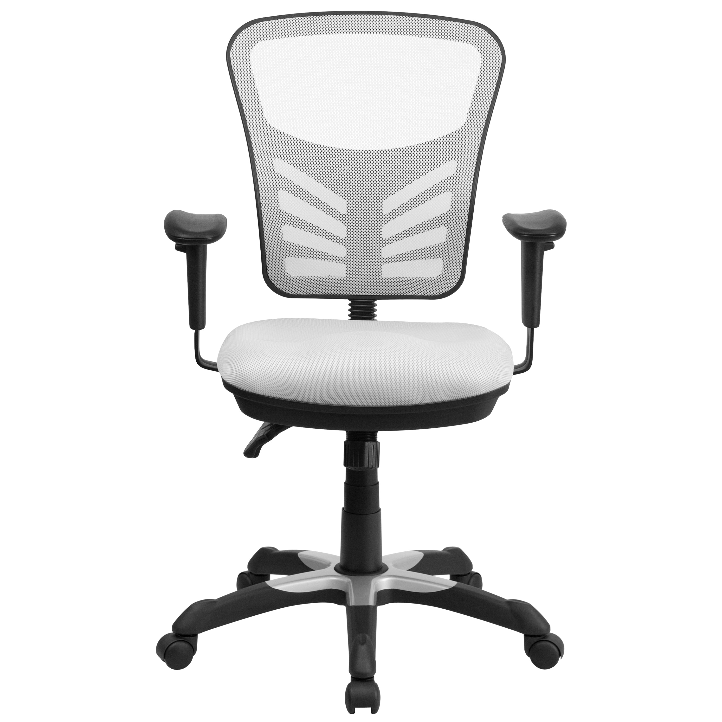 Mid-Back Mesh Multifunction Executive Swivel Ergonomic Office Chair with Adjustable Arms